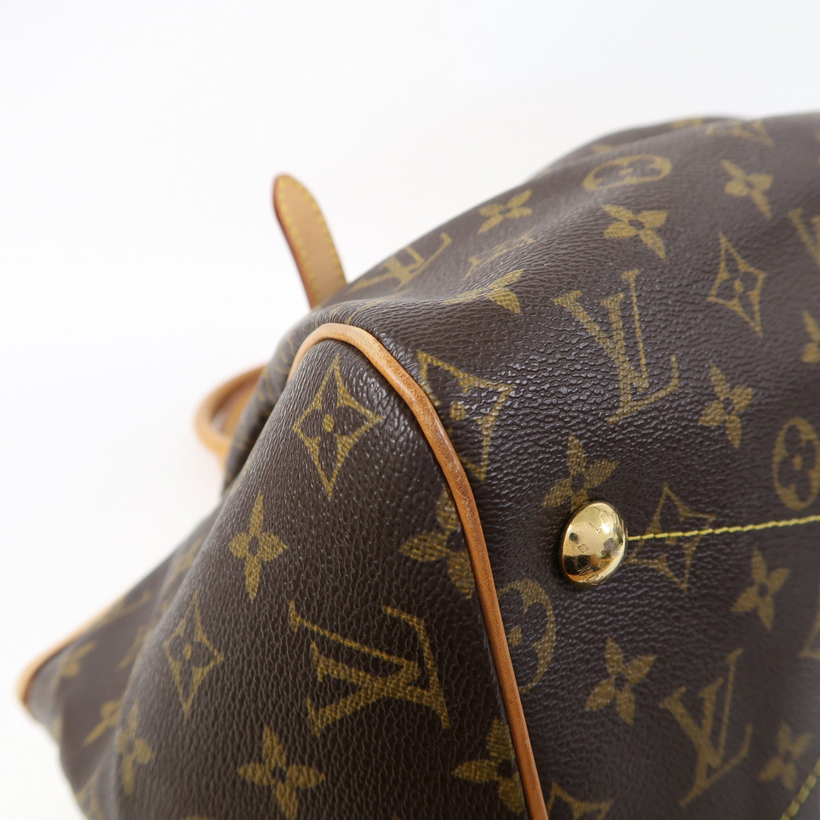 LOUIS VUITTON Monogram Tivoli GM金扣手挽袋啡色
