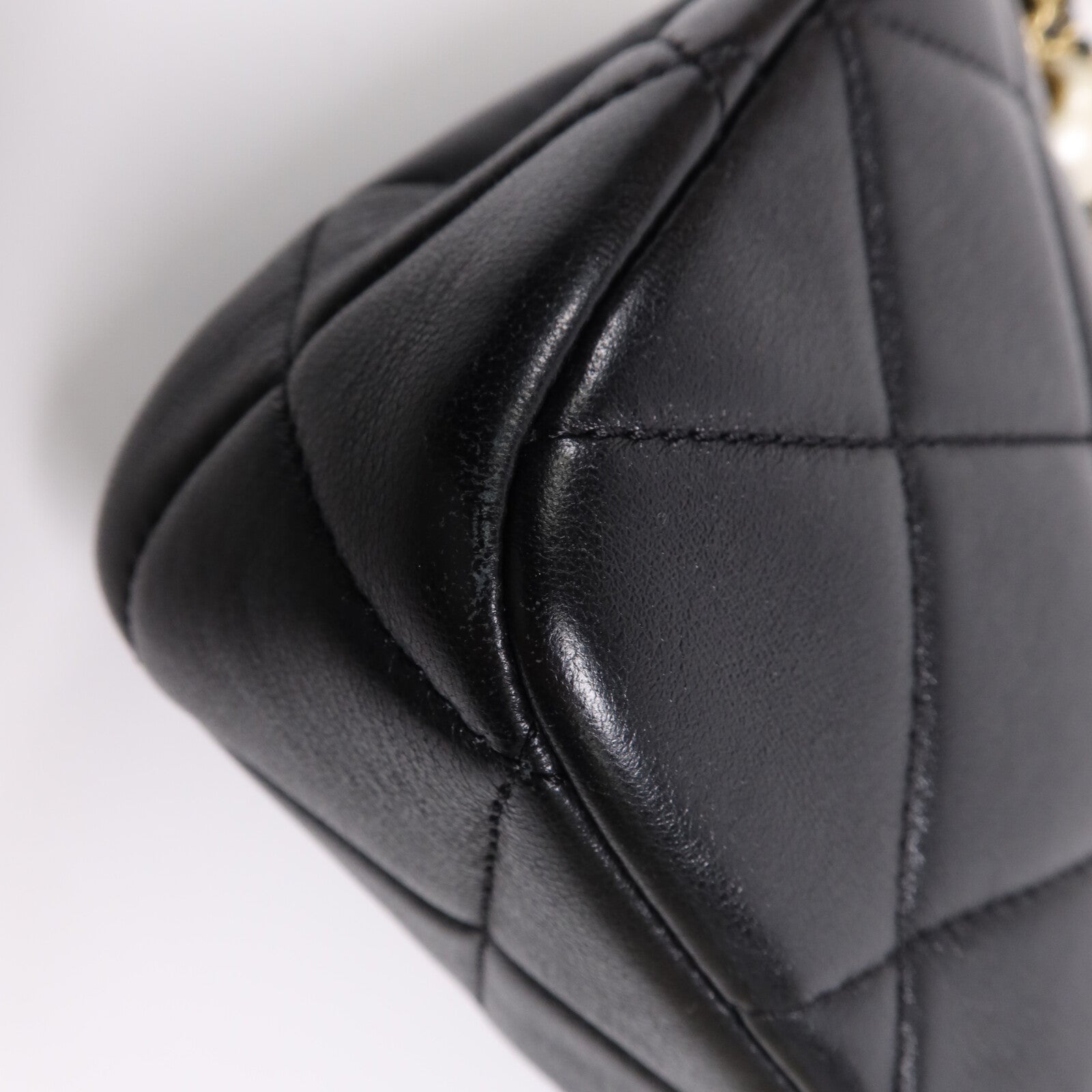 CHANEL 羊皮皮革Chain Shoulder Bag金扣鏈帶肩背袋