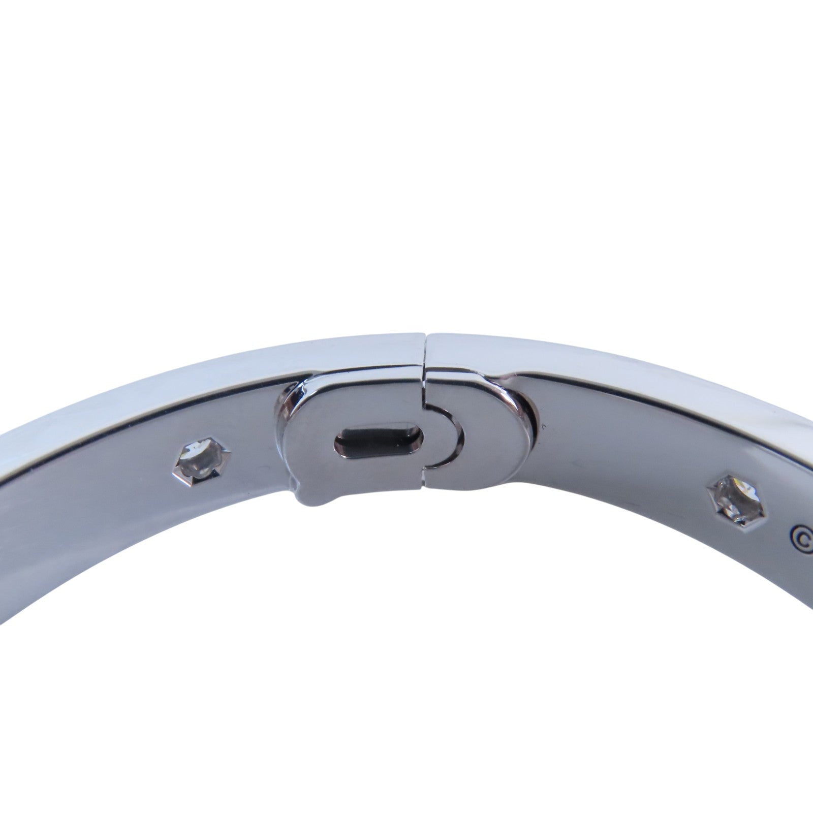 CARTIER 18K白金Love Bracelet Full Diamond鑽石手鐲#16