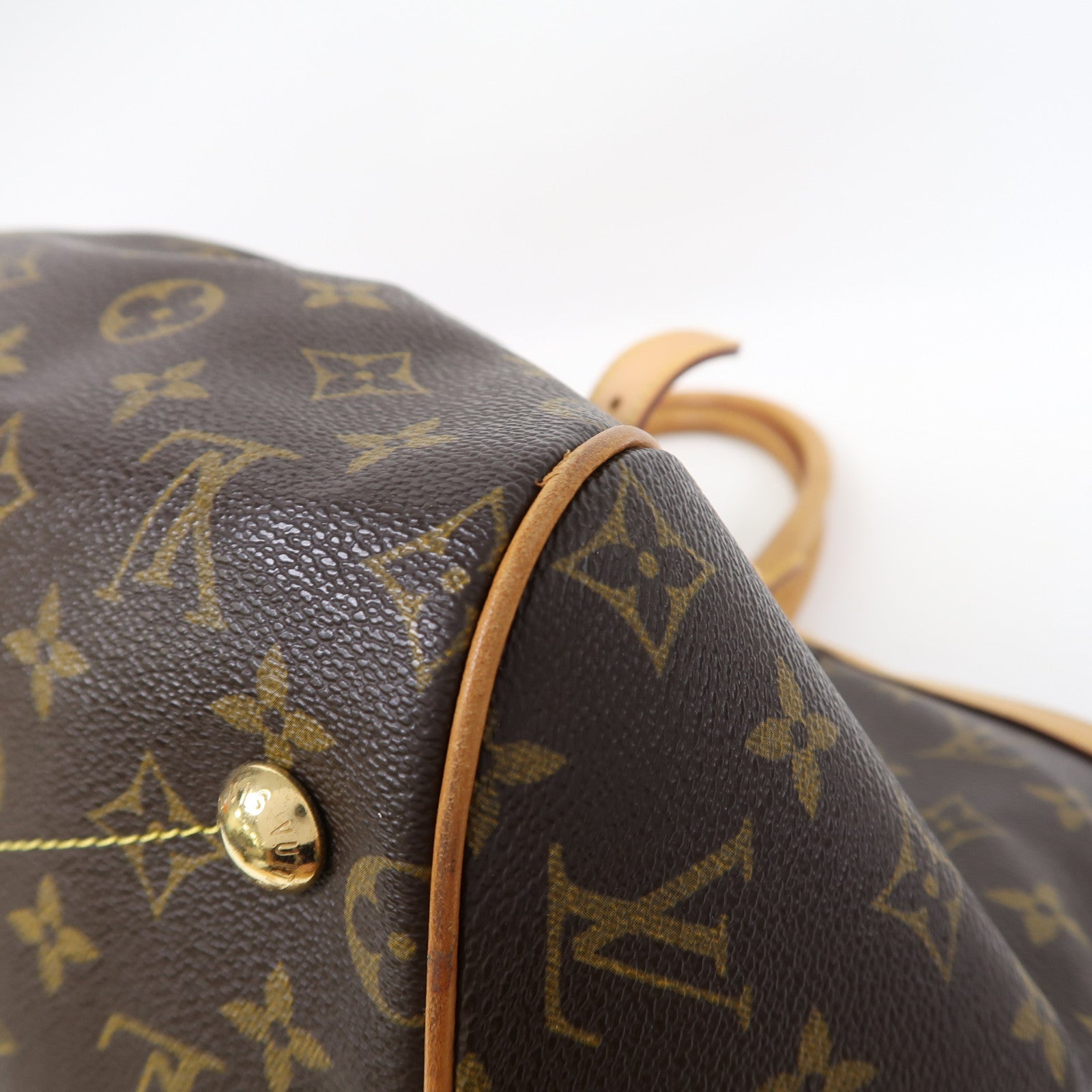 LOUIS VUITTON Monogram Tivoli GM金扣手挽袋啡色