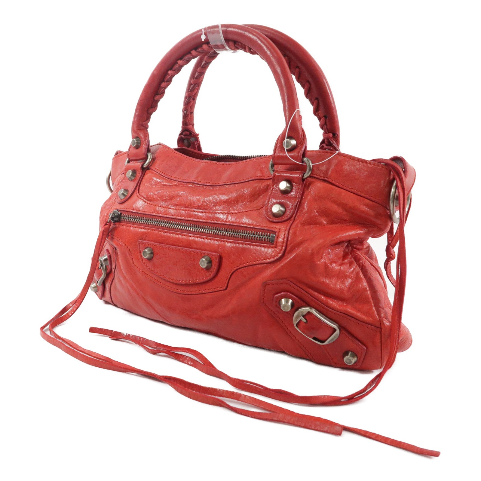 BALENCIAGA 羊皮皮革The First Bag手挽肩背兩用袋