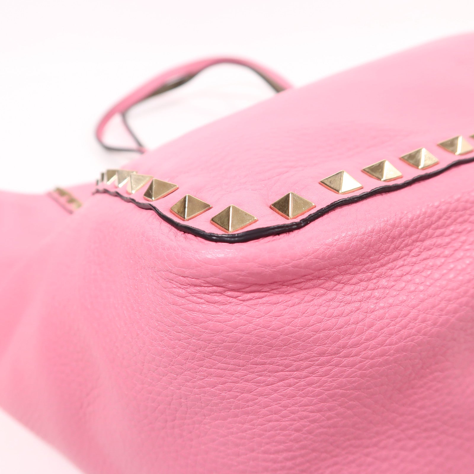 Valentino 牛皮皮革2 Way Shoulder金扣手挽肩背兩用袋