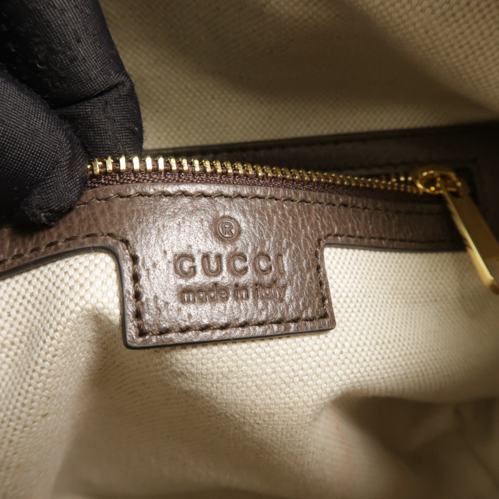 GUCCI 塗層帆布Ophidia手挽袋