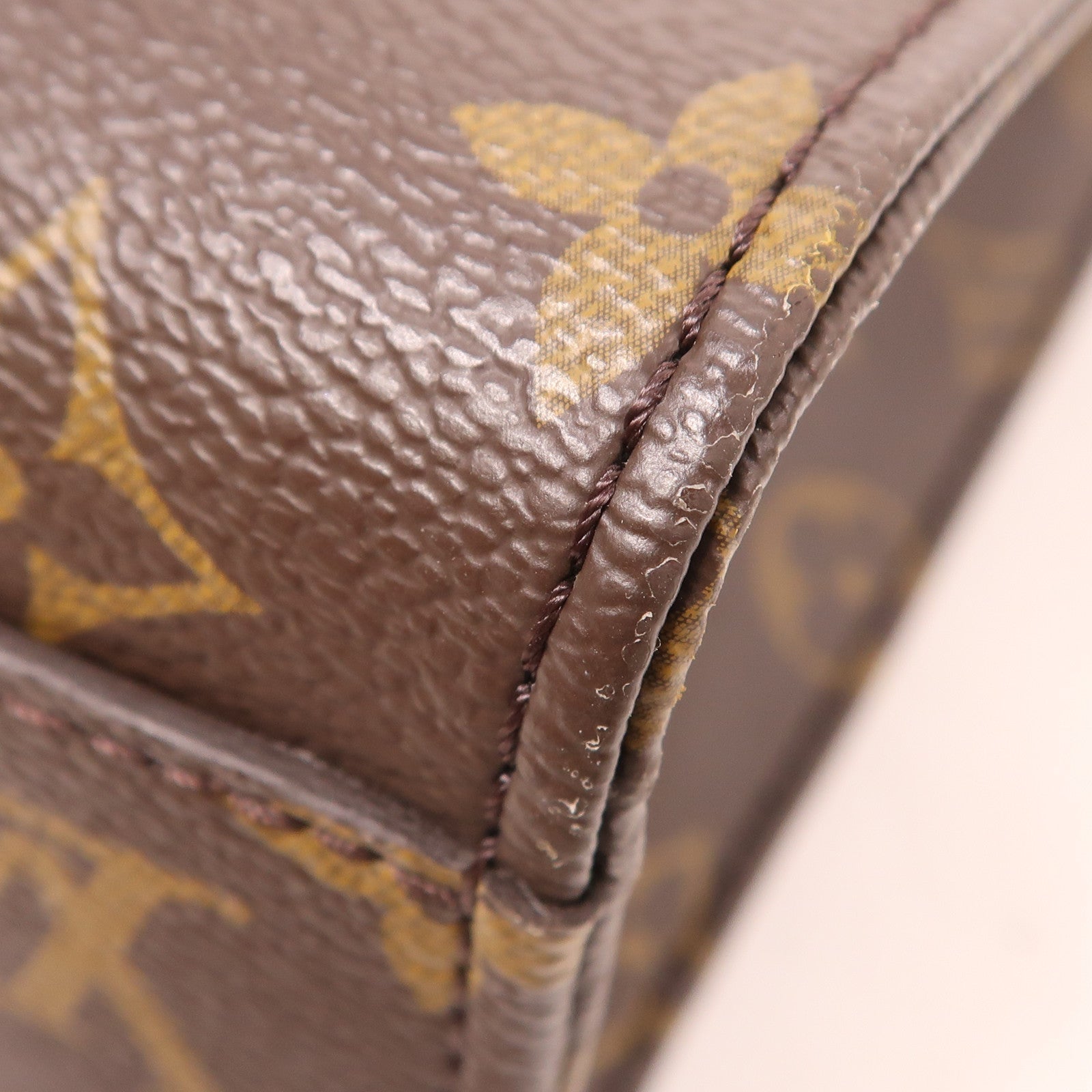 LOUIS VUITTON LV GHW Sac Plat BB 2 Way Shoulder Handbag M45847 Monogram Brown