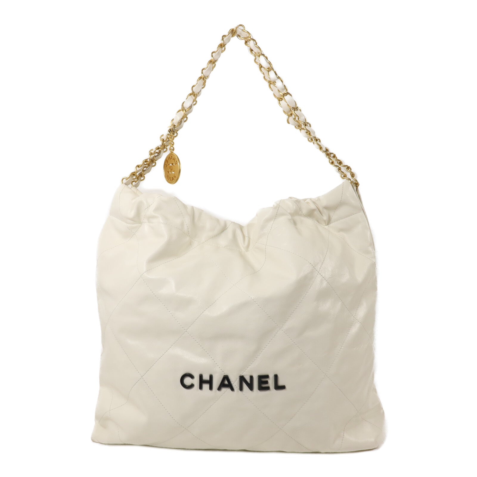CHANEL 羊皮皮革Chanel 22 Medium鏈帶手挽袋