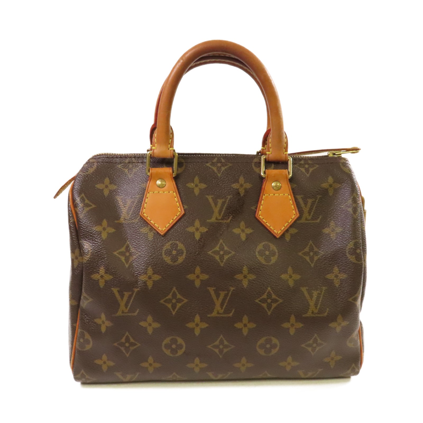 LOUIS VUITTON Monogram Speedy 25金扣手挽袋啡色