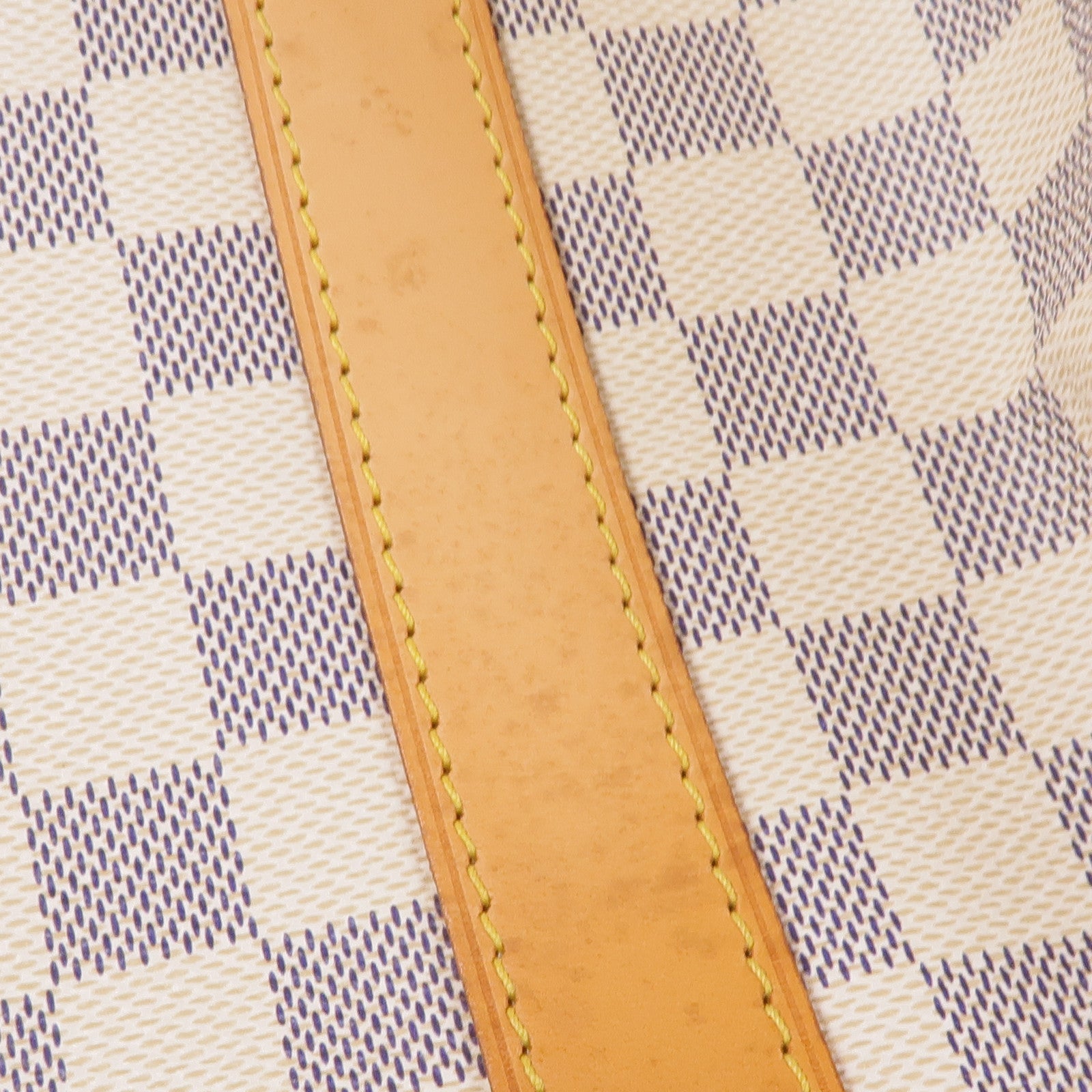 LOUIS VUITTON Damier Azur Keepall Bandouliere 55金扣手挽肩背兩用袋