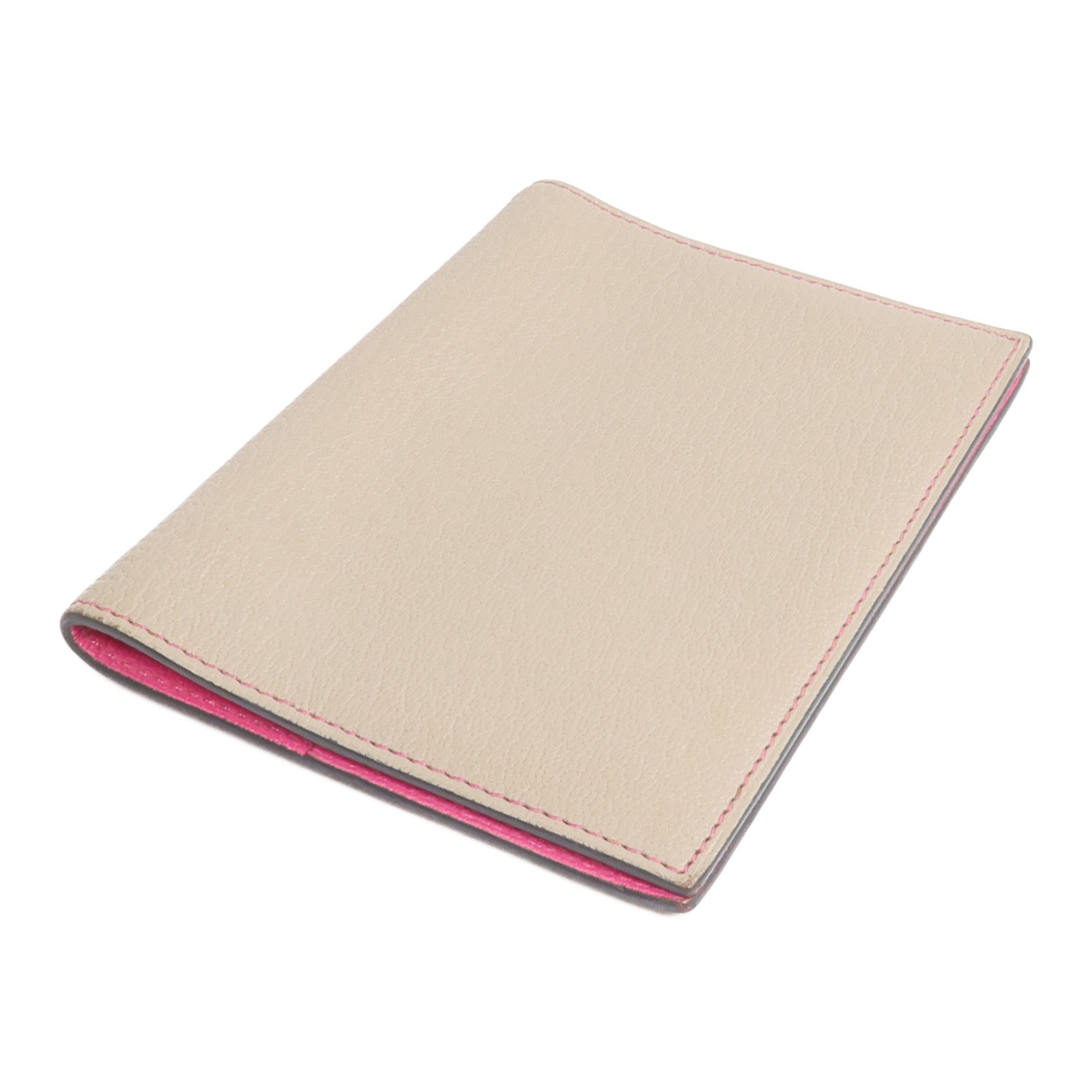 HERMES Chevre皮革Agenda Cover銀扣記事本封套Gris Asphalt