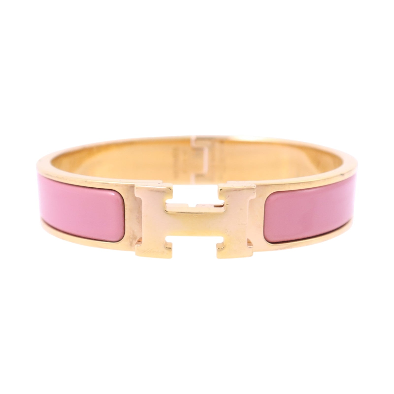 HERMES 金屬/琺瑯Clic H Bracelet金扣手鏈