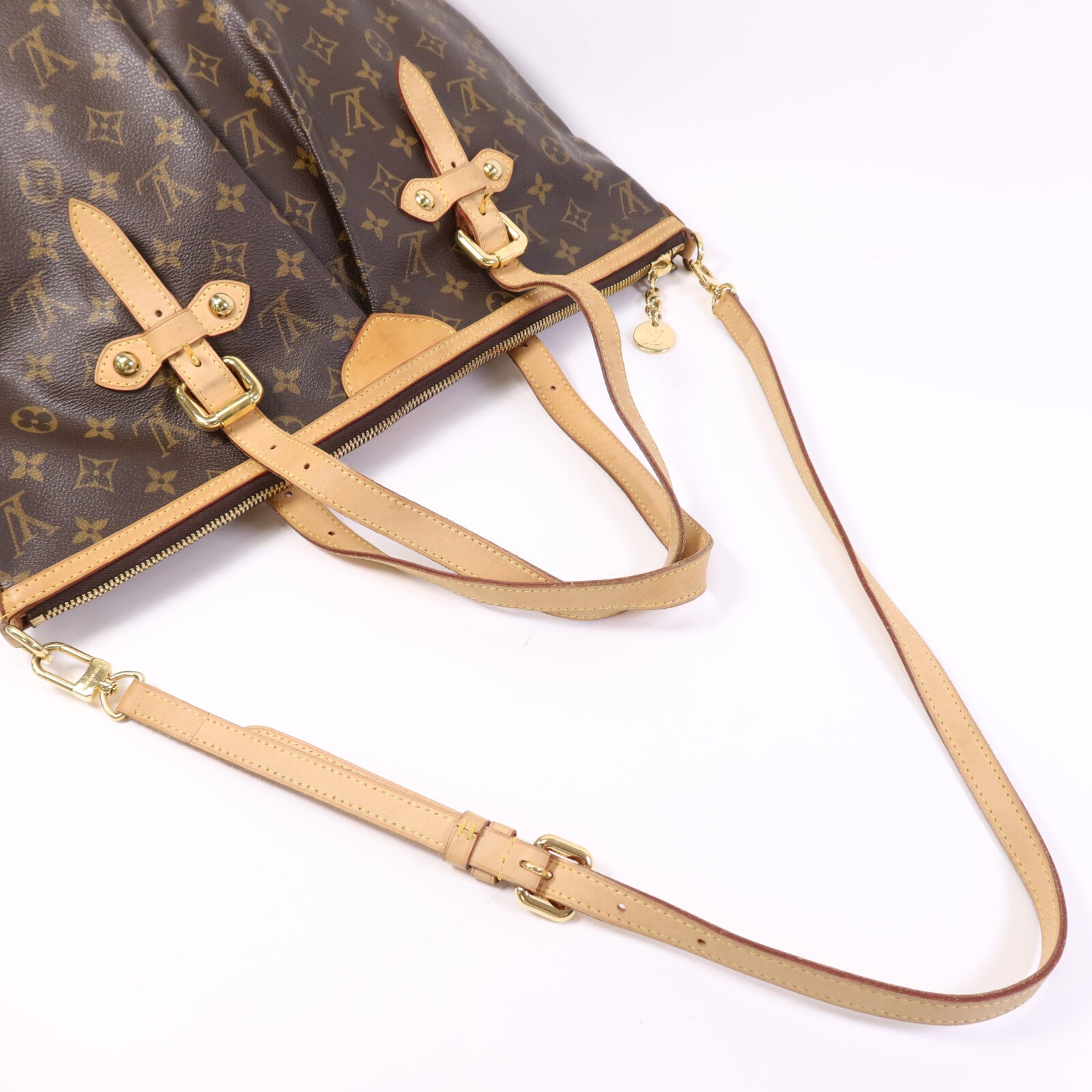 LOUIS VUITTON Monogram Palermo GM金扣手挽肩背兩用袋