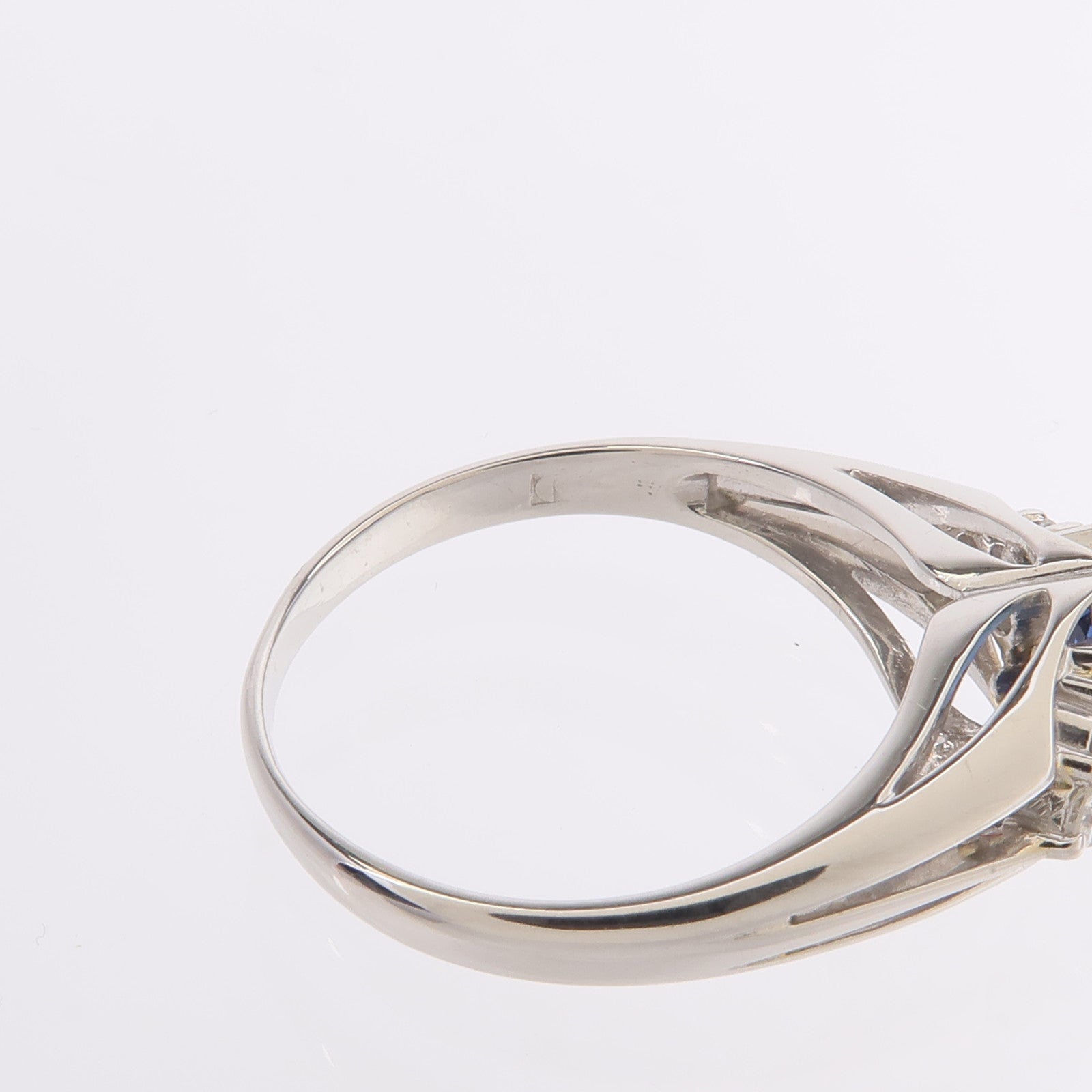 JEWELRY PT900鉑金Sapphire Diamond Ring藍寶石/鑽石戒指