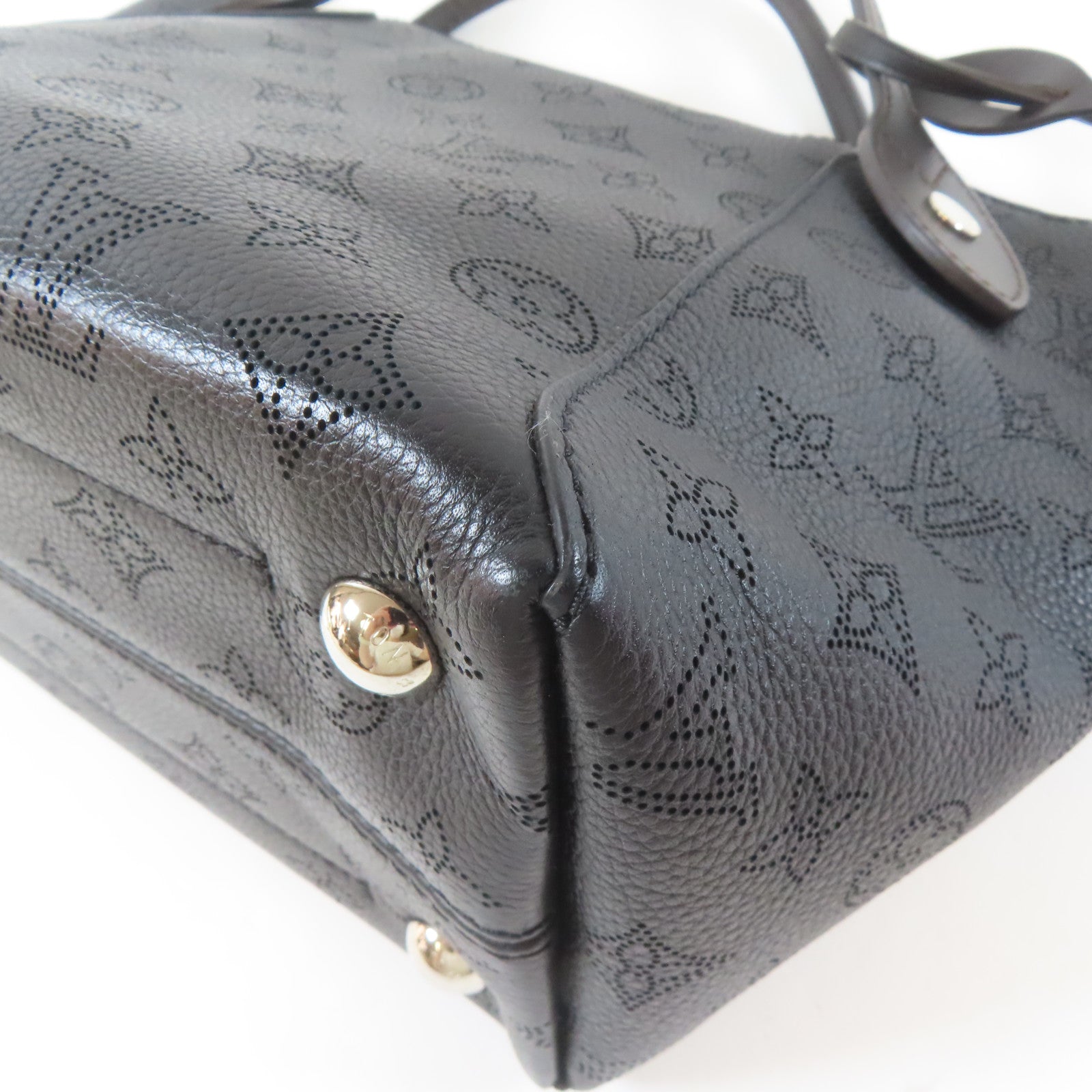 LOUIS VUITTON Mahina Hina 2 Way Shoulder Bag銀扣手挽肩背兩用袋黑色