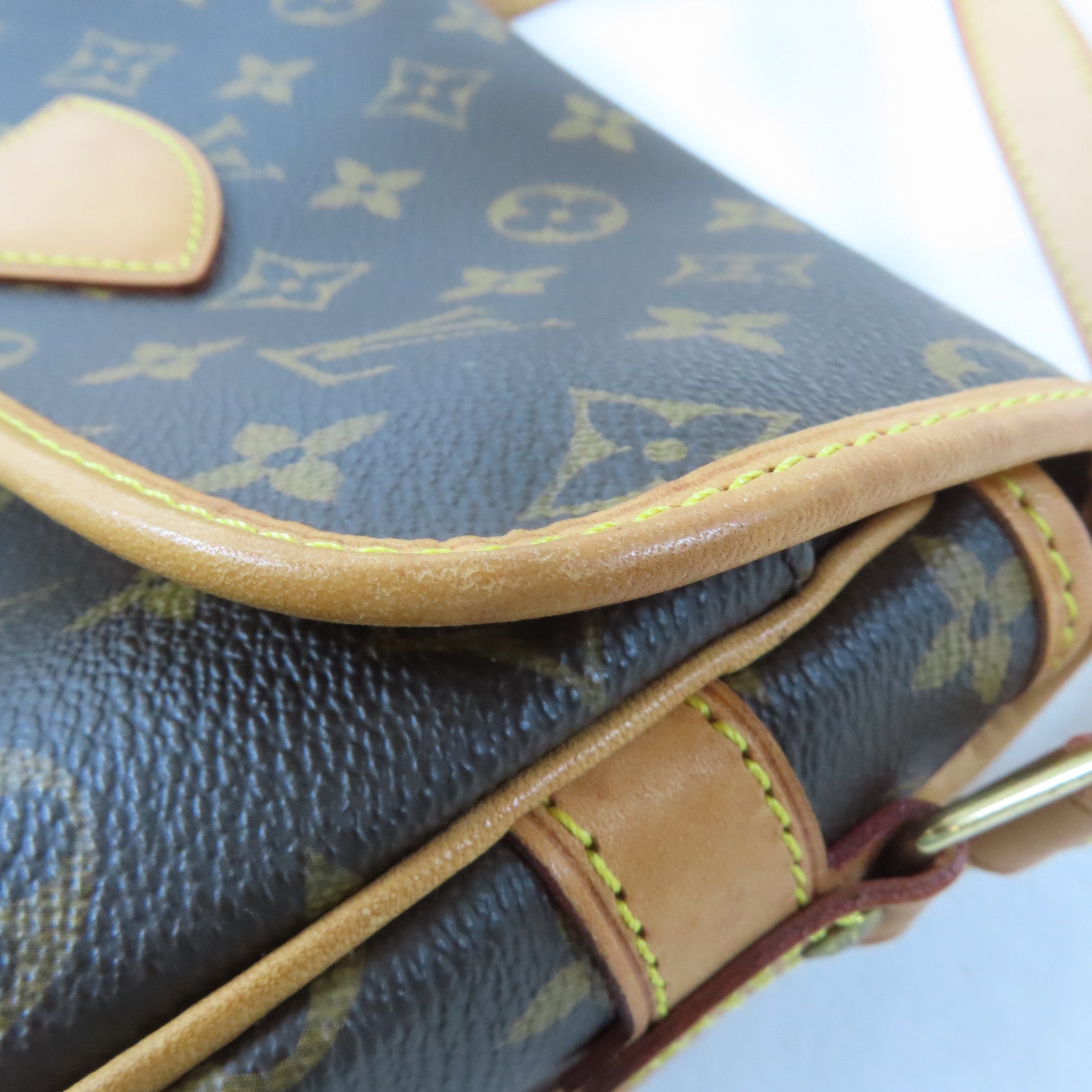 LOUIS VUITTON Monogram Sologne金扣肩背袋啡色