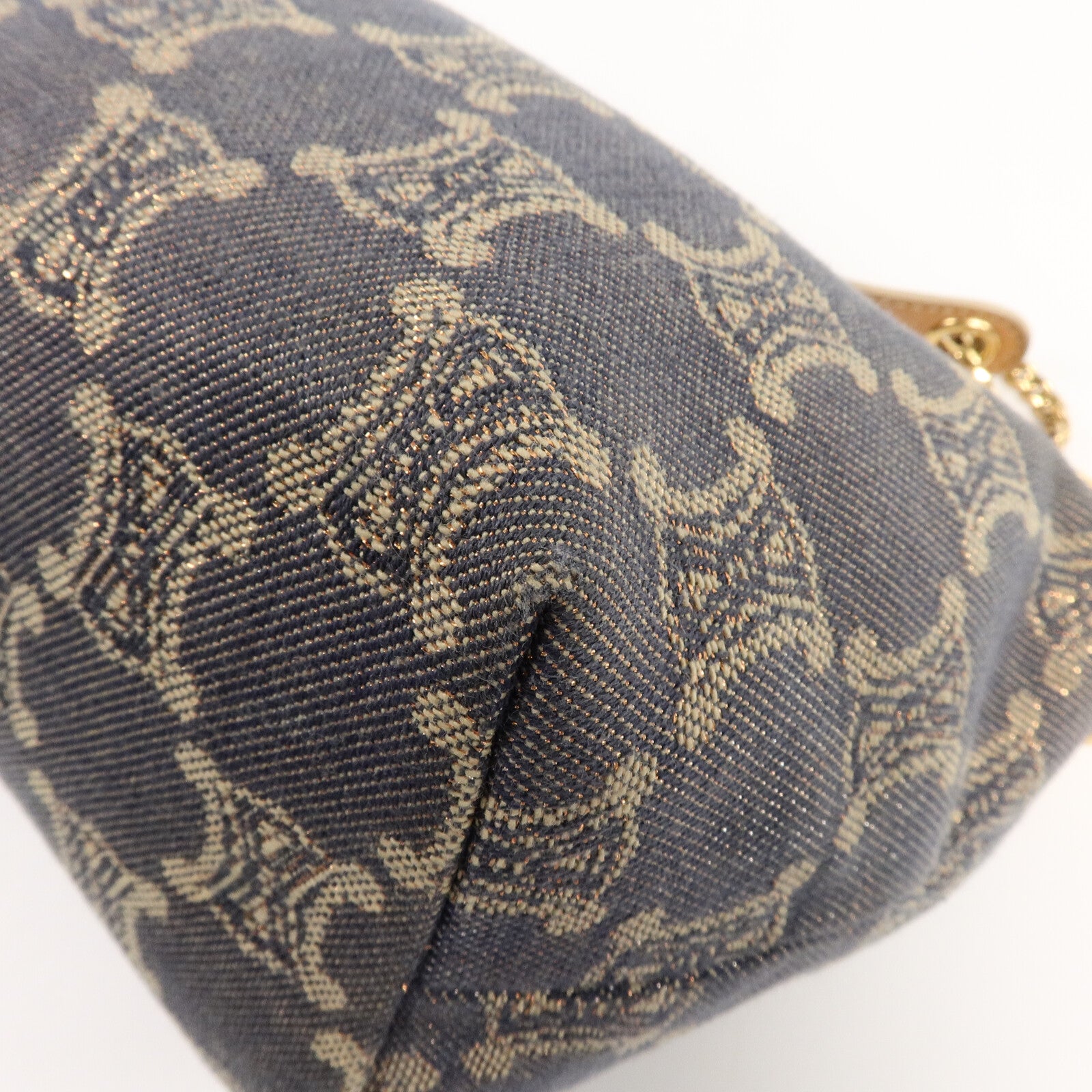 CELINE Denim Vintage Hand Bag鏈帶肩背袋