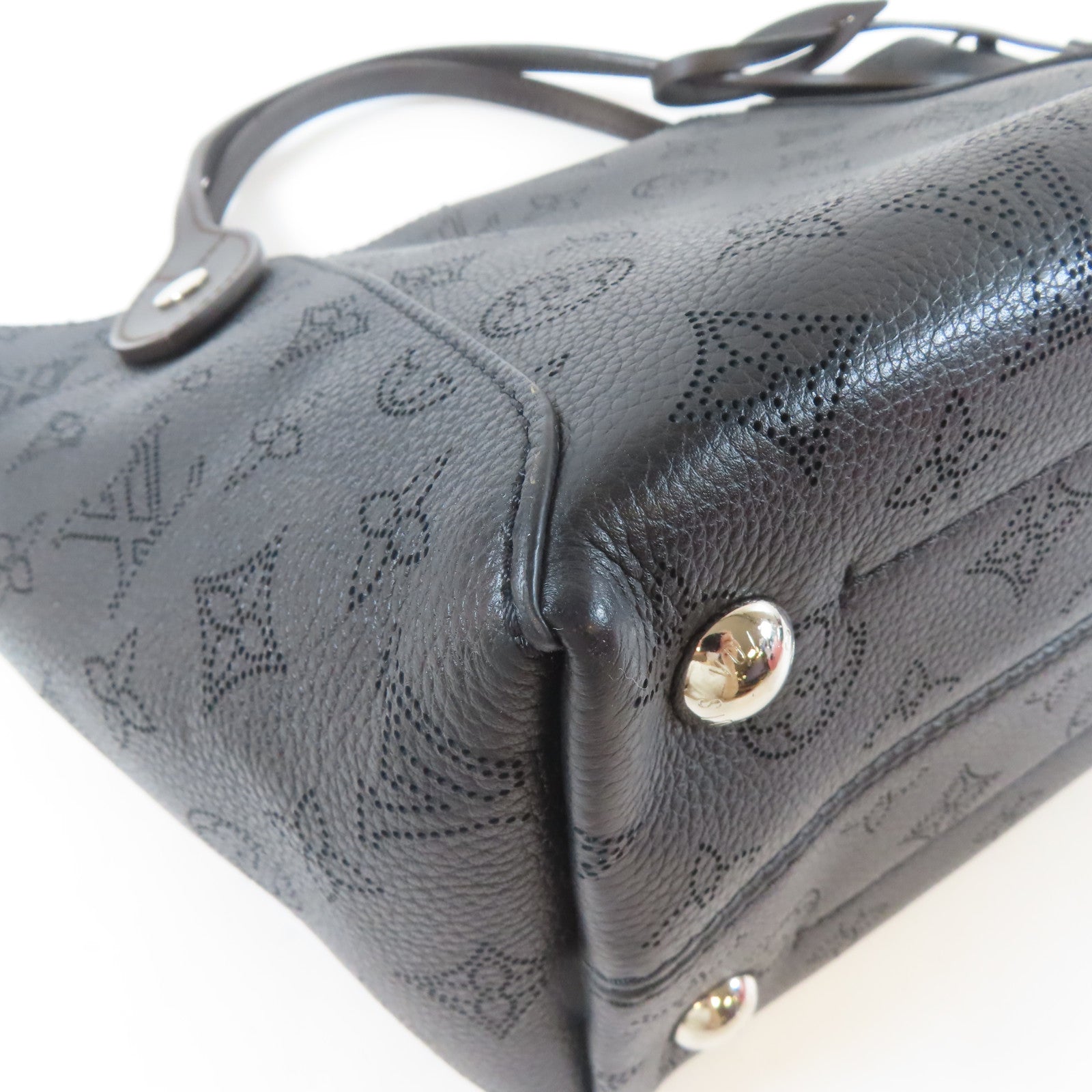 LOUIS VUITTON Mahina Hina 2 Way Shoulder Bag銀扣手挽肩背兩用袋黑色
