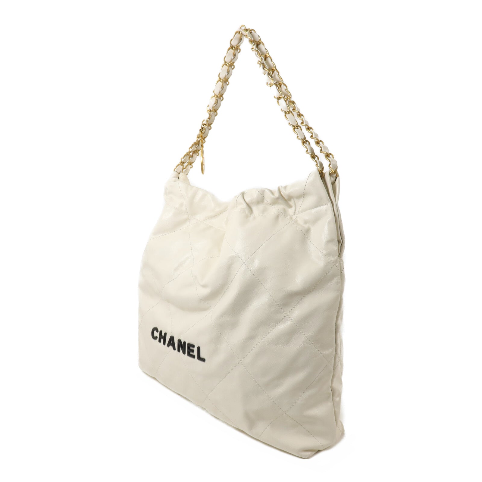 CHANEL 羊皮皮革Chanel 22 Medium鏈帶手挽袋