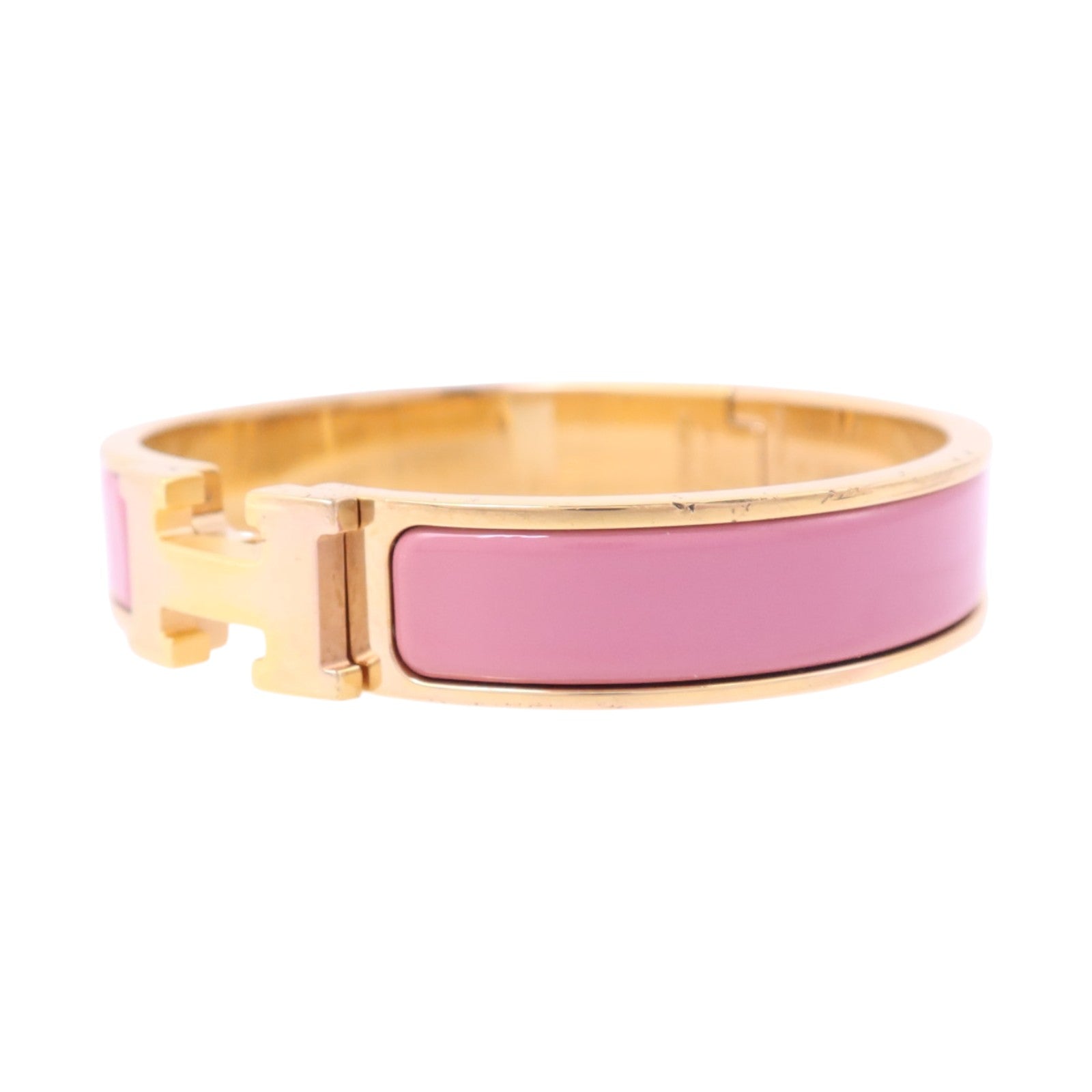HERMES 金屬/琺瑯Clic H Bracelet金扣手鏈