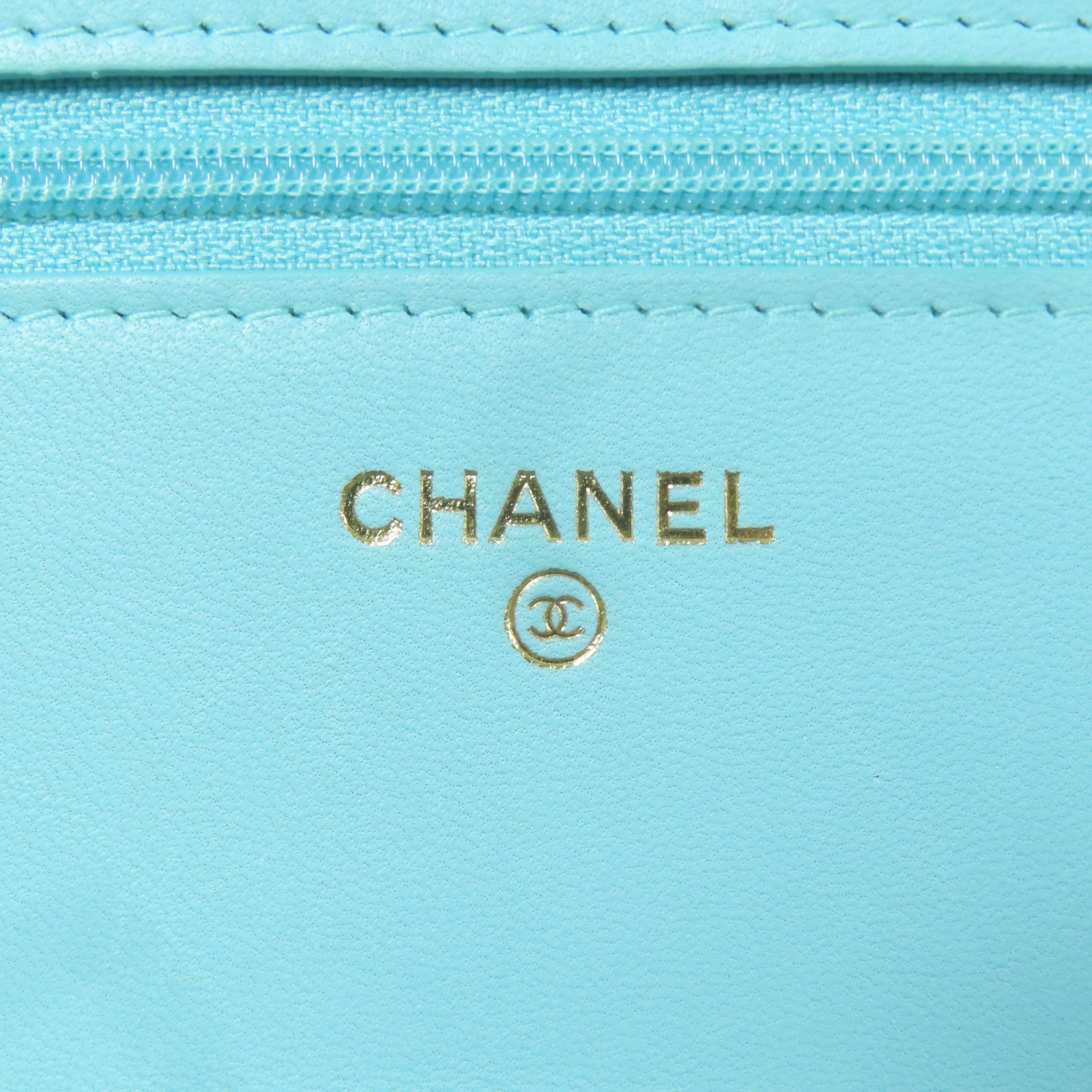 CHANEL 羊皮皮革Wallet On Chain金扣鏈帶肩背袋