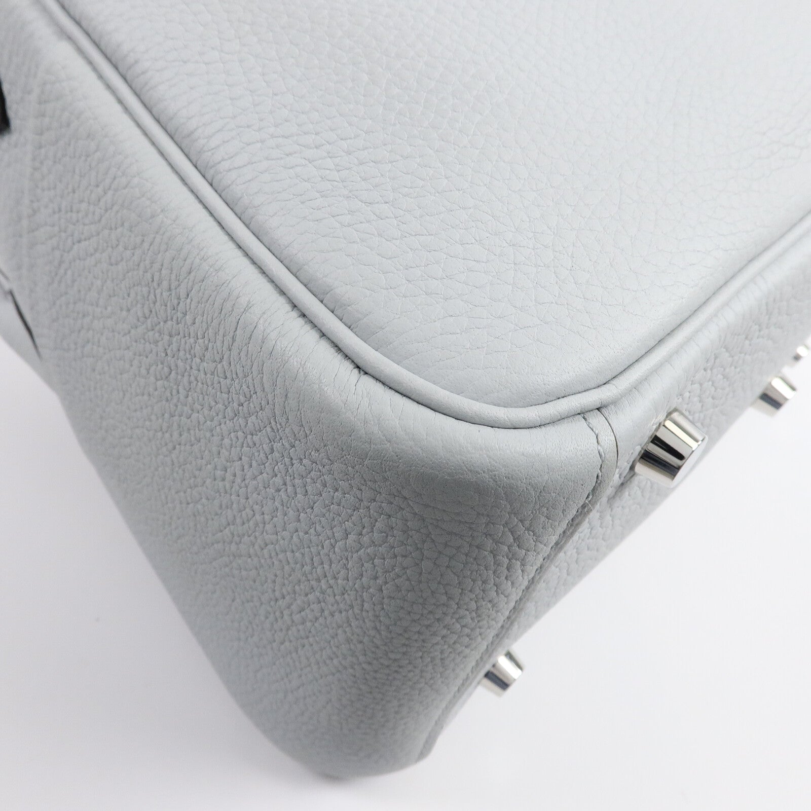 HERMES Clemence皮革Lindy 26手挽肩背兩用袋Blue Pale