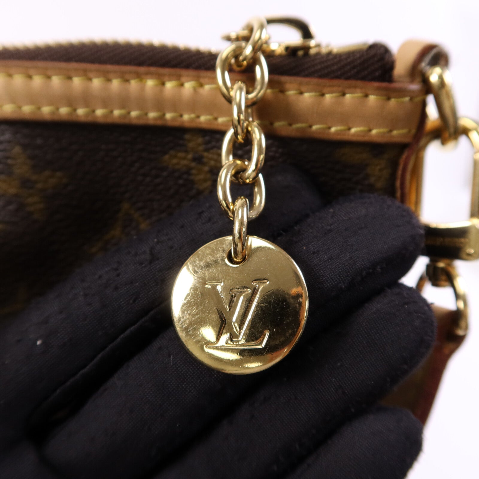 LOUIS VUITTON Monogram Palermo GM金扣手挽肩背兩用袋