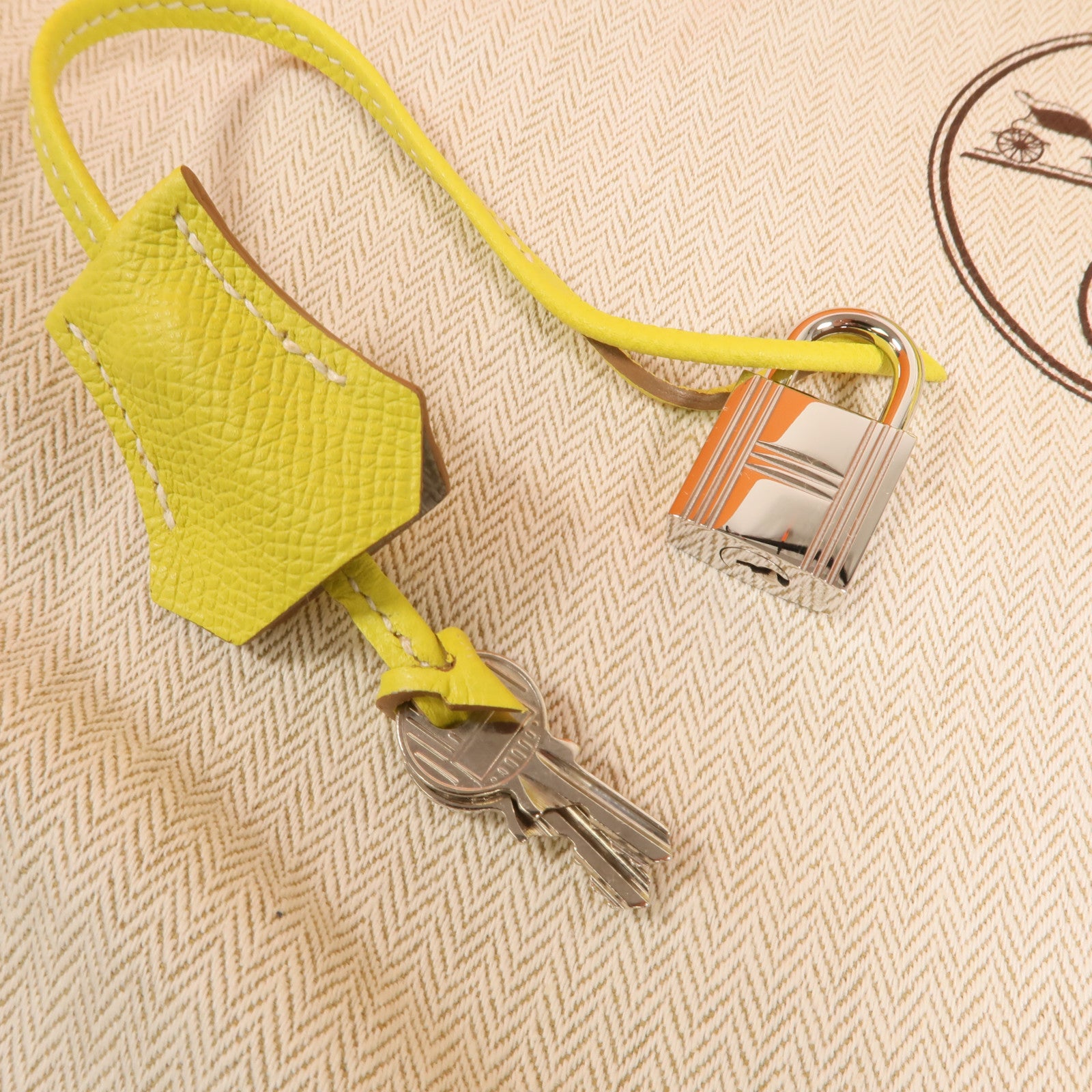 HERMES Epsom皮革Birkin30銀扣手挽袋Lime