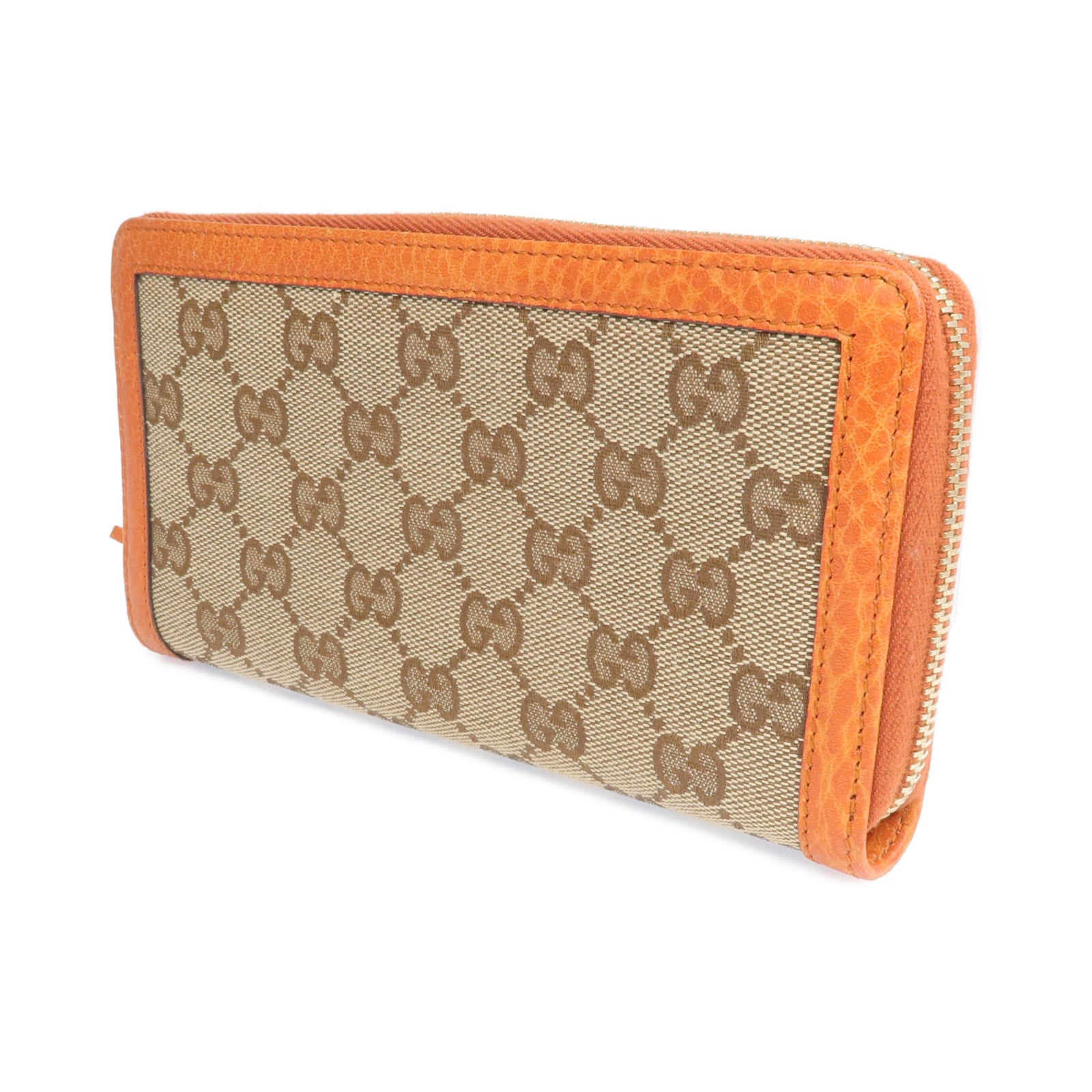 GUCCI 帆布Long Wallet金扣長錢包