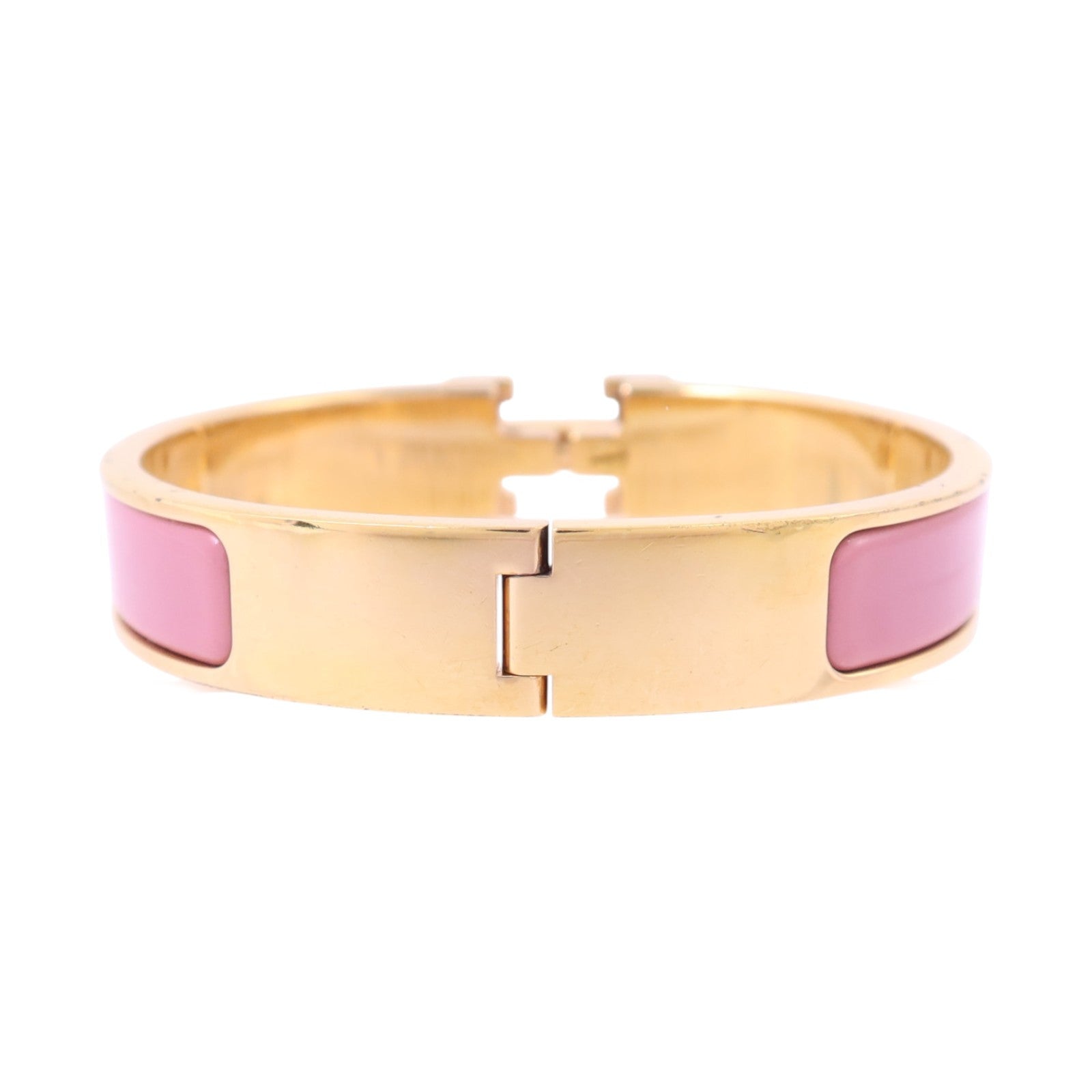 HERMES 金屬/琺瑯Clic H Bracelet金扣手鏈