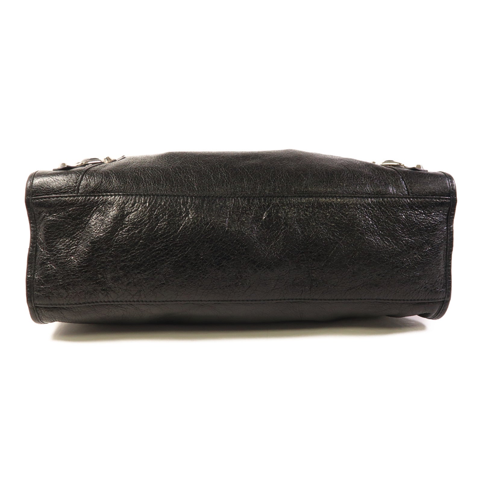 BALENCIAGA 皮革Classic City銀扣手挽肩背兩用袋