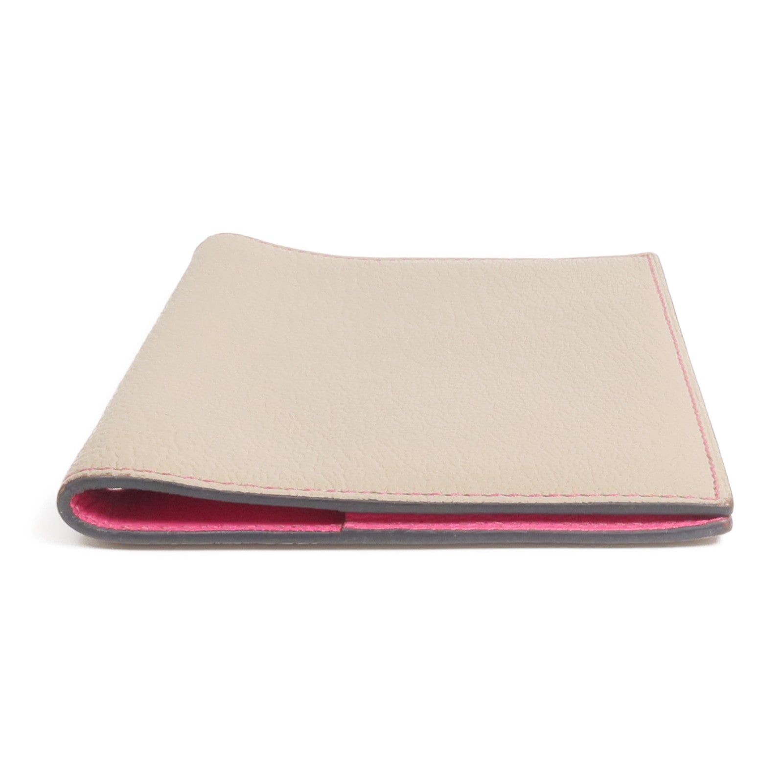 HERMES Chevre皮革Agenda Cover銀扣記事本封套Gris Asphalt