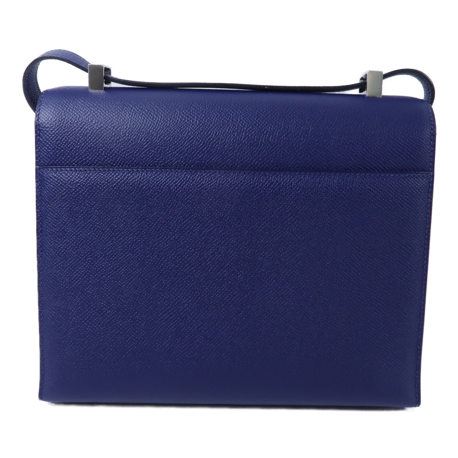 HERMES Epsom皮革Verrou 23肩背袋Bleu Saphir