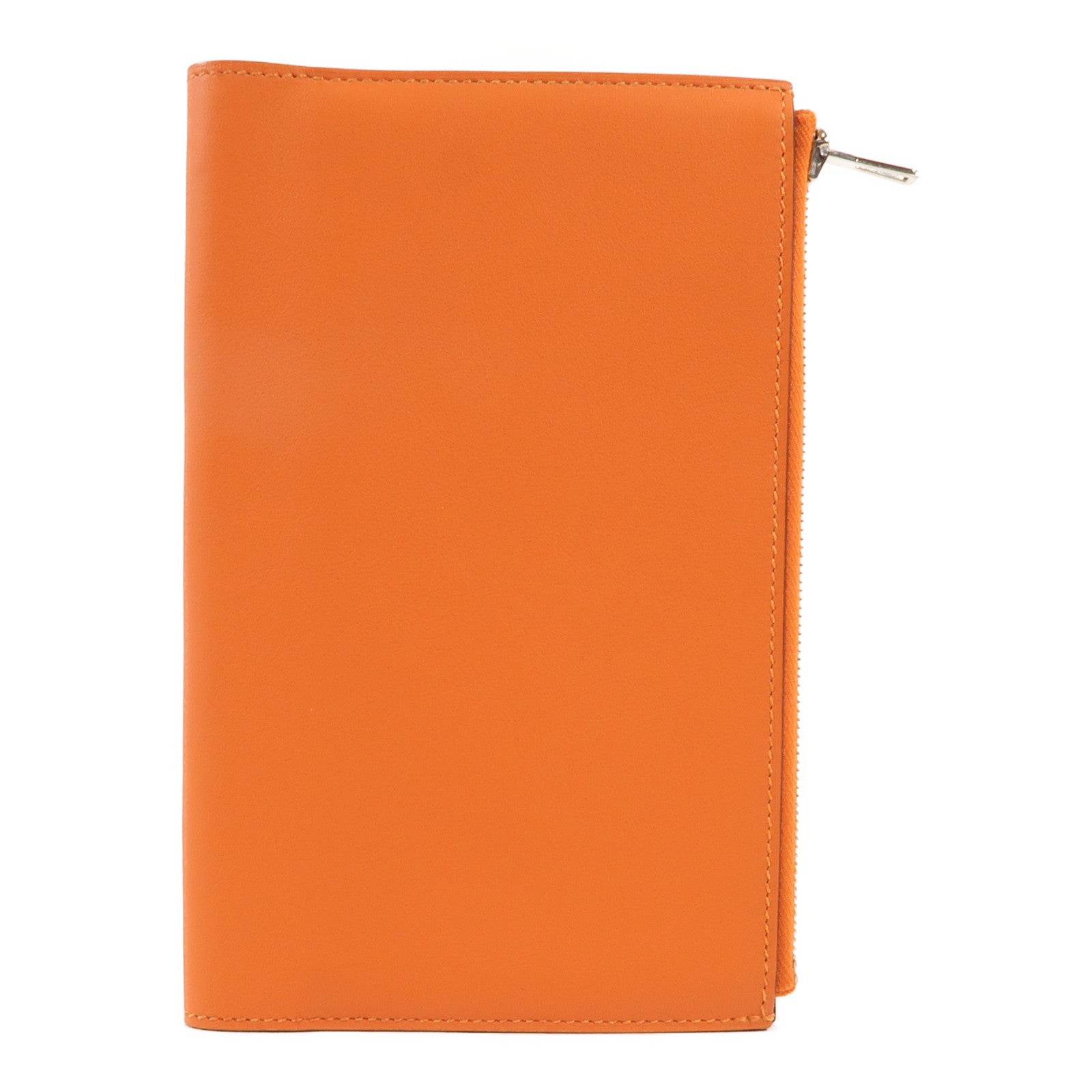 HERMES Swift皮革Passport Case護照套Orange 9J