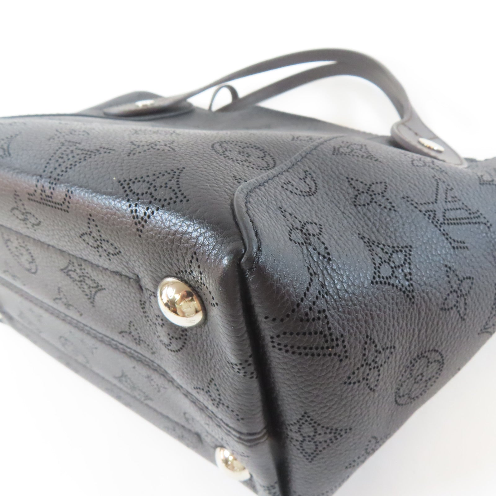 LOUIS VUITTON Mahina Hina 2 Way Shoulder Bag銀扣手挽肩背兩用袋黑色