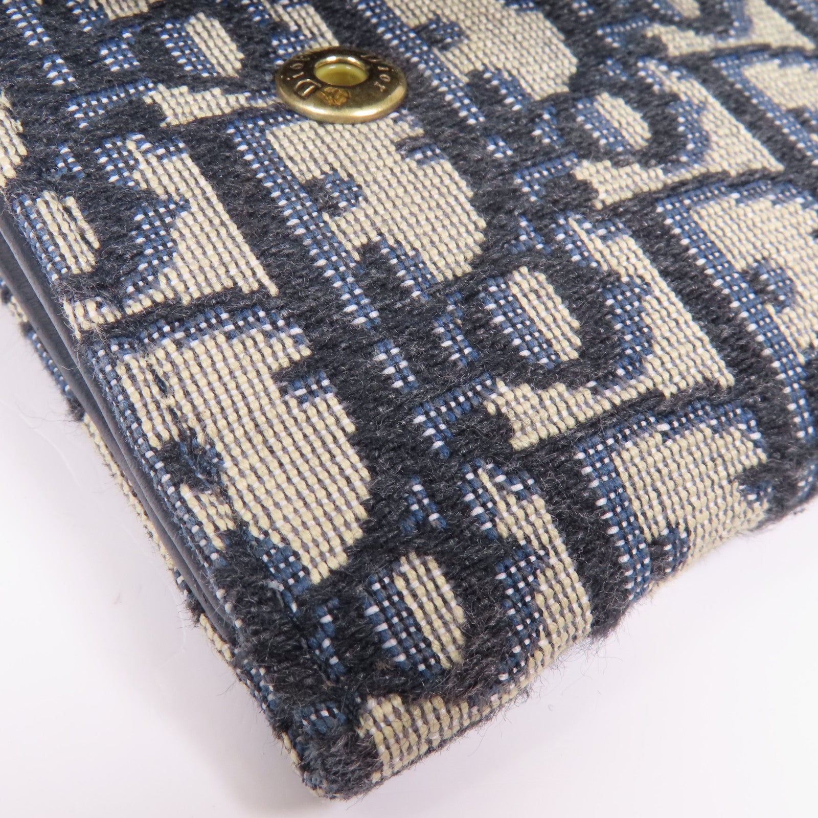 Dior 帆布Small Saddle Pouch With Chain金扣肩背袋