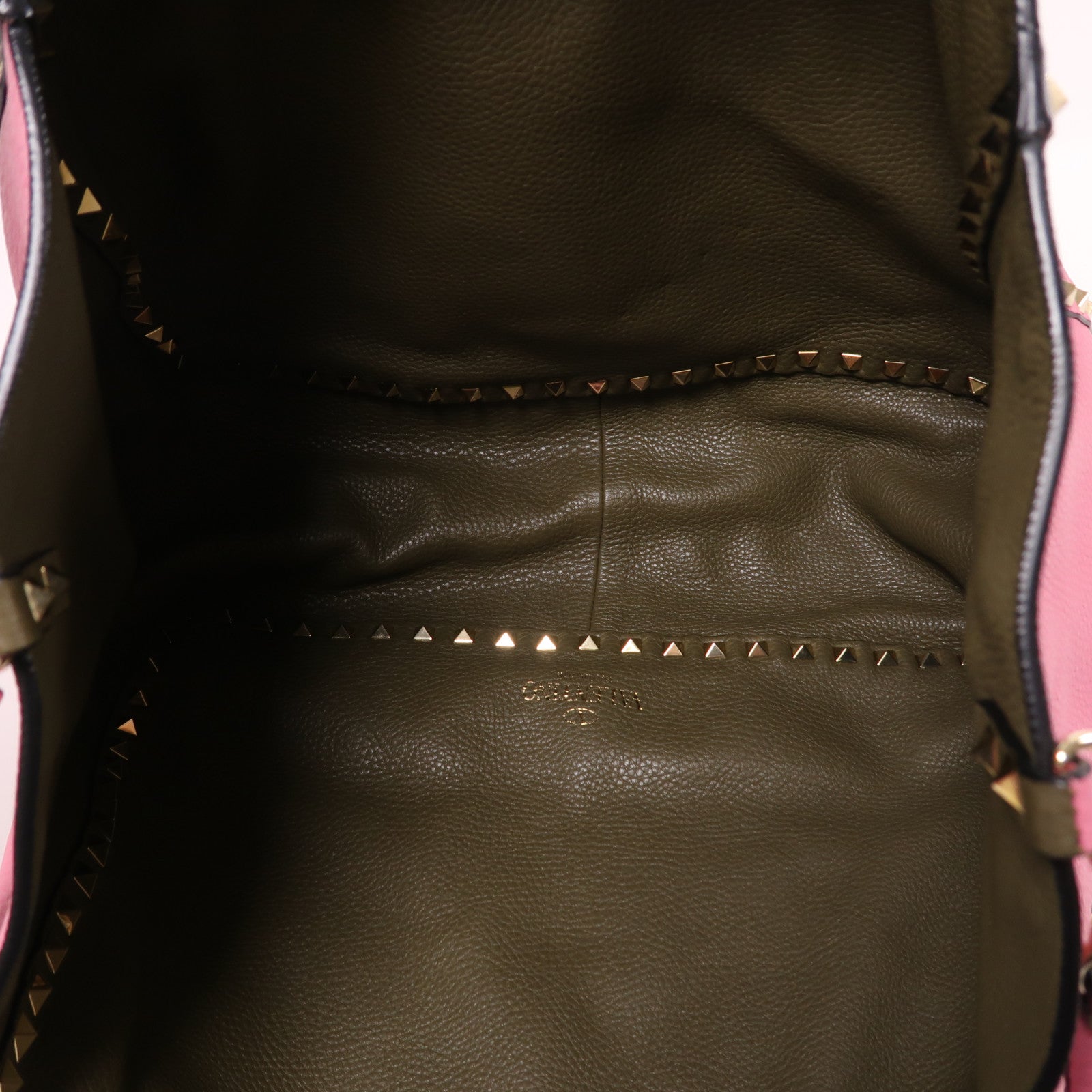 Valentino 牛皮皮革2 Way Shoulder金扣手挽肩背兩用袋