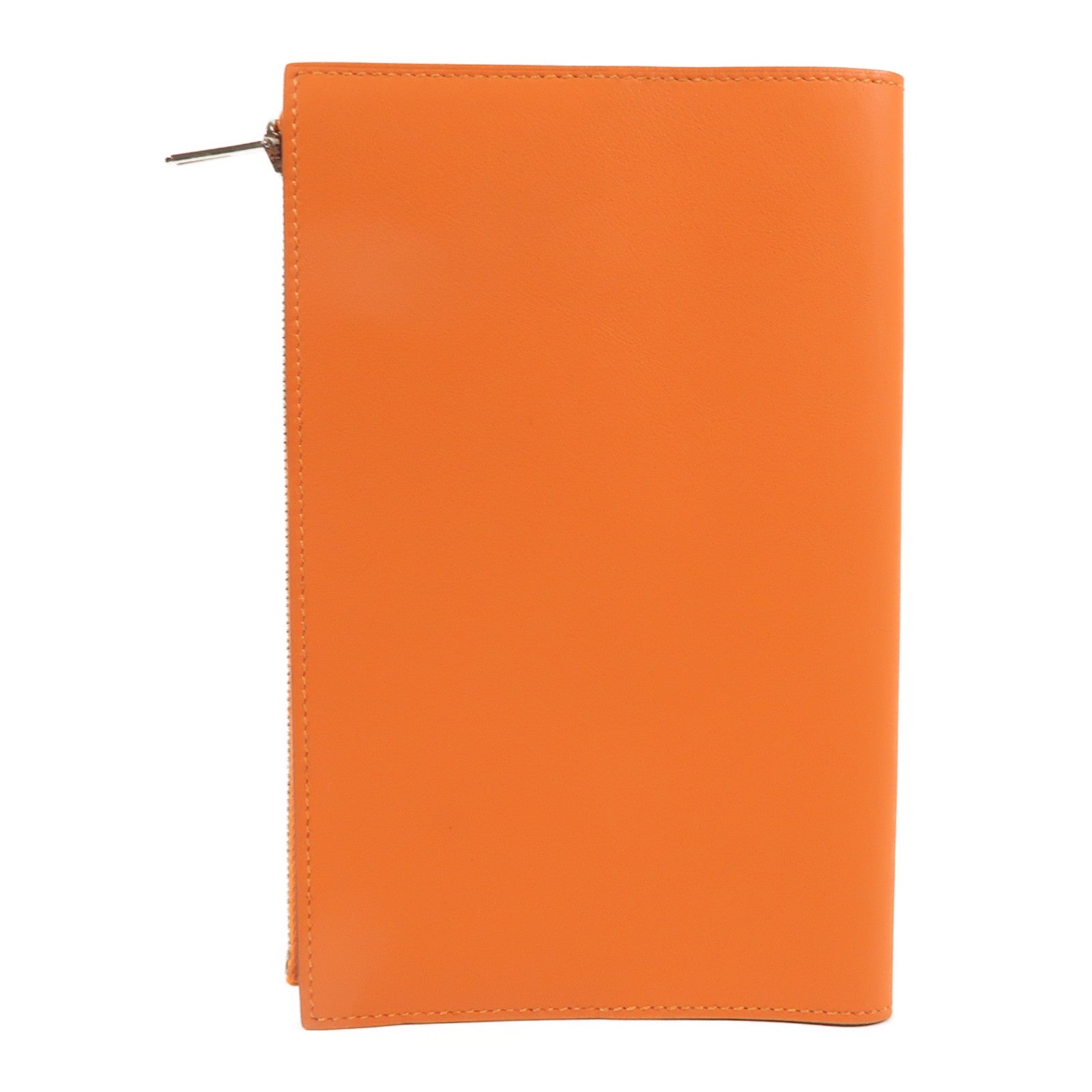 HERMES Swift皮革Passport Case護照套Orange 9J