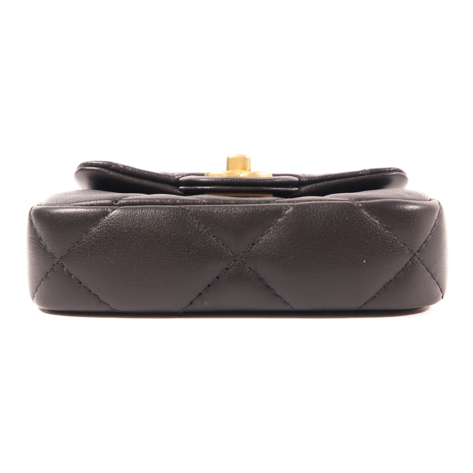 CHANEL 羊皮皮革Chain Shoulder金扣手挽肩背兩用袋