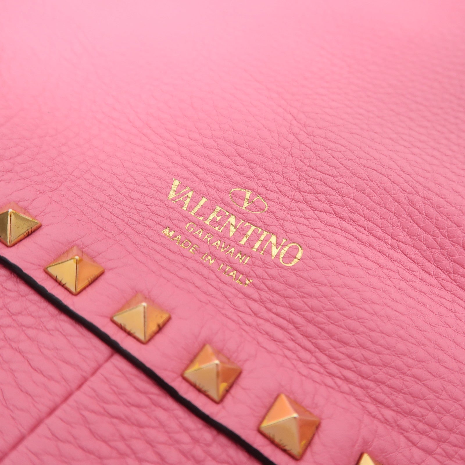 Valentino 牛皮皮革2 Way Shoulder金扣手挽肩背兩用袋