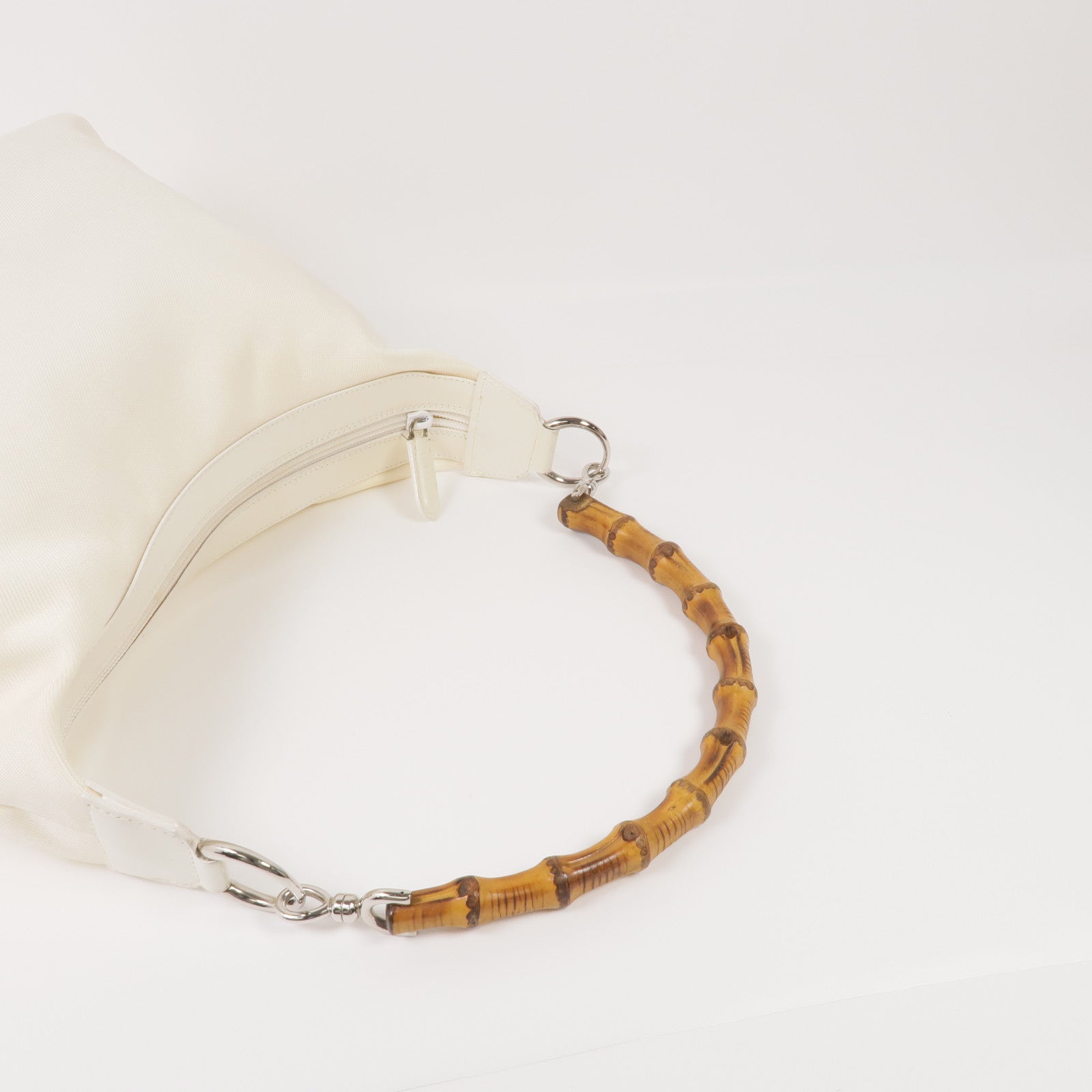 GUCCI 帆布Handbag銀扣手挽袋