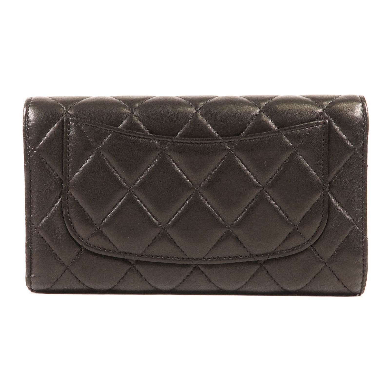 CHANEL 羊皮皮革Classic Flap Long Wallet金扣長錢包