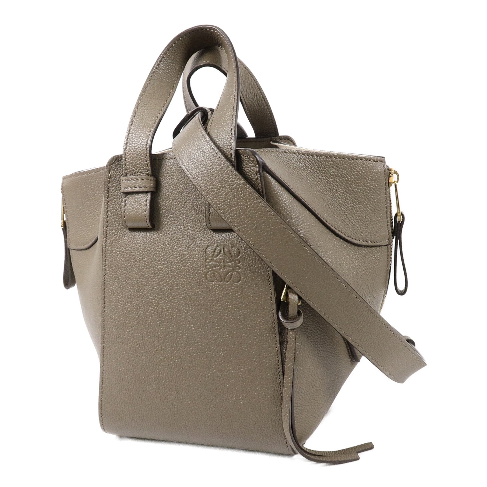 LOEWE 牛皮皮革Hammock Small手挽肩背兩用袋