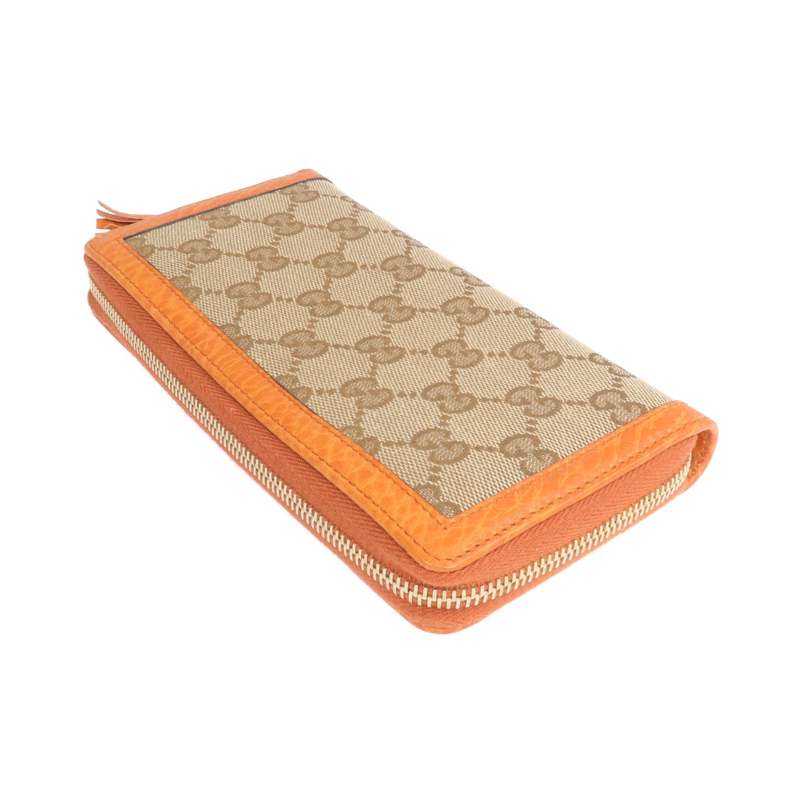 GUCCI 帆布Long Wallet金扣長錢包