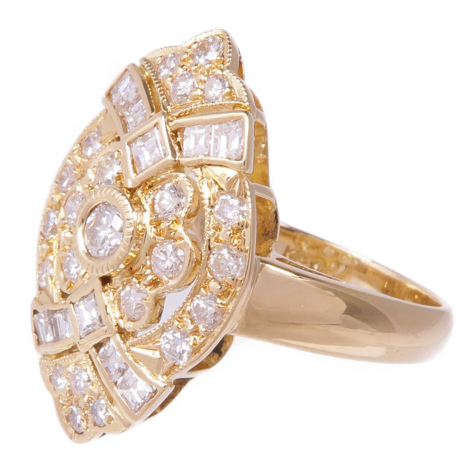 JEWELRY 【激減優惠】18K黃金Diamond Ring鑽石戒指US#6.25