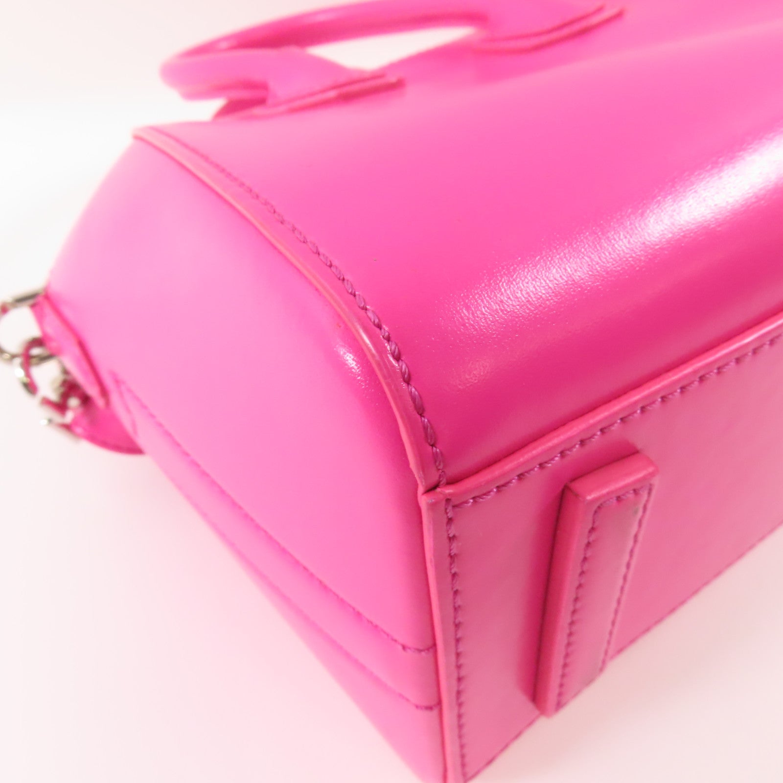 GIVENCHY 【激減優惠】牛皮皮革Mini Antigona銀扣手挽肩背兩用袋