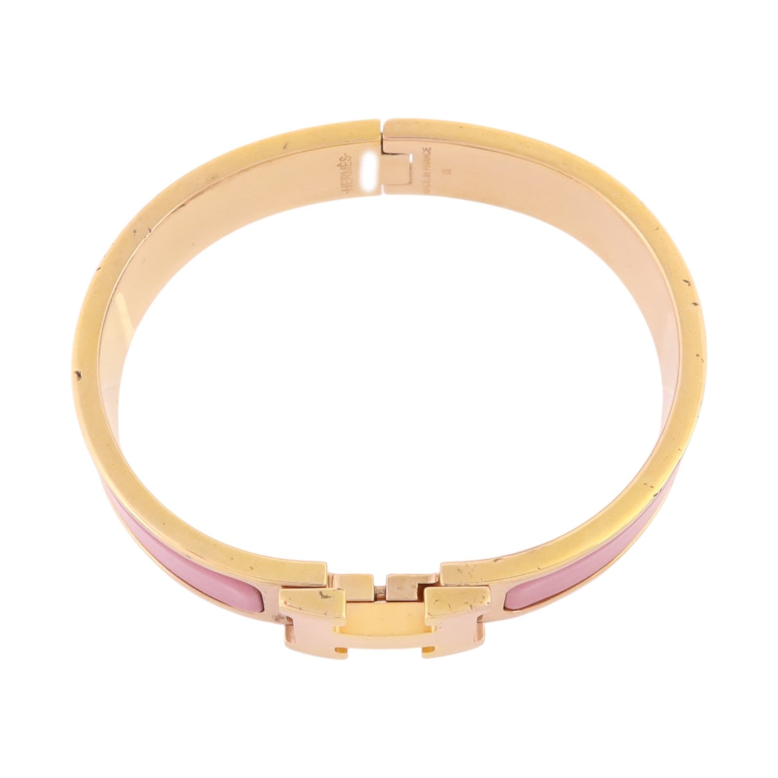 HERMES 金屬/琺瑯Clic H Bracelet金扣手鏈