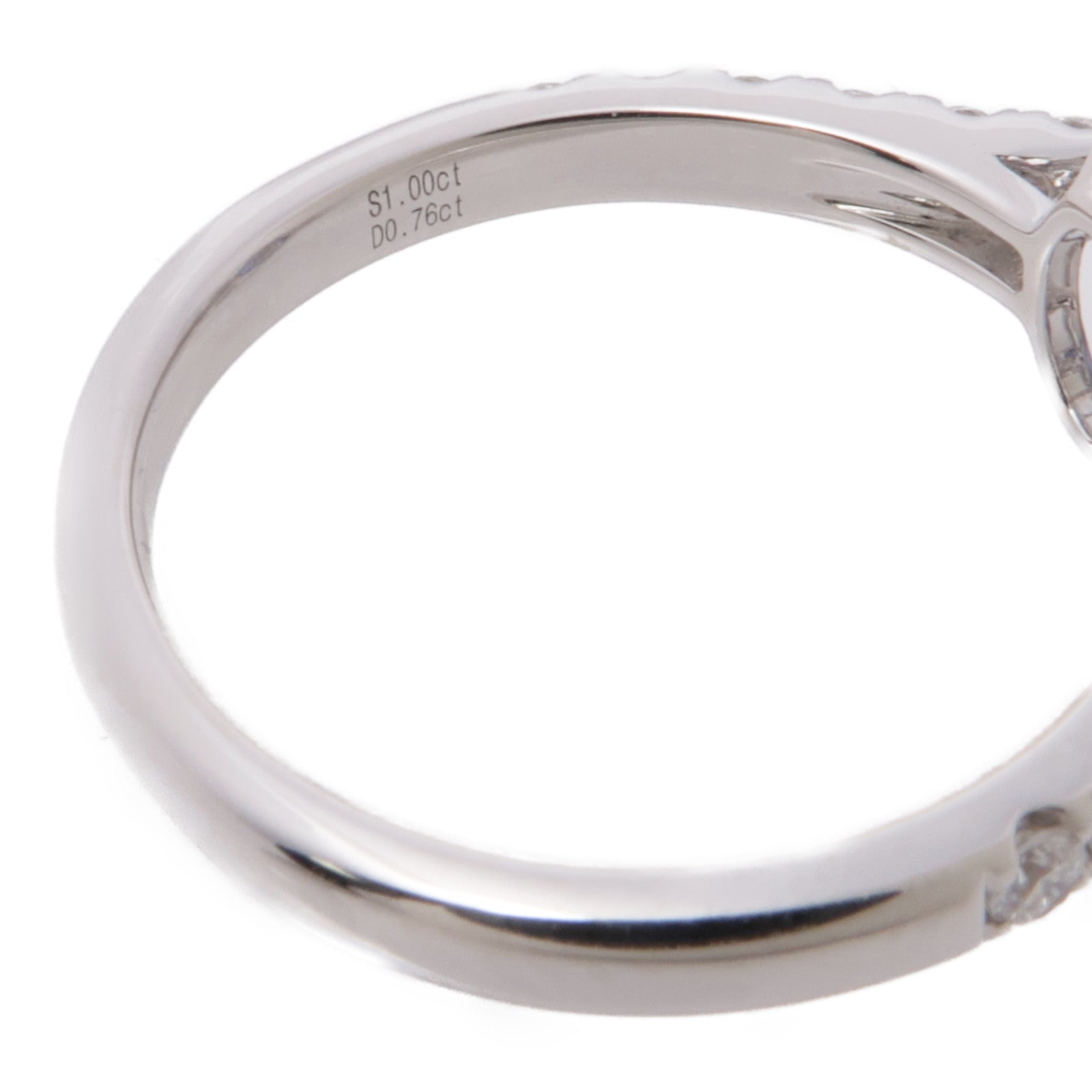 JEWELRY 18K白金Sapphire Diamond Ring藍寶石/鑽石戒指US#6