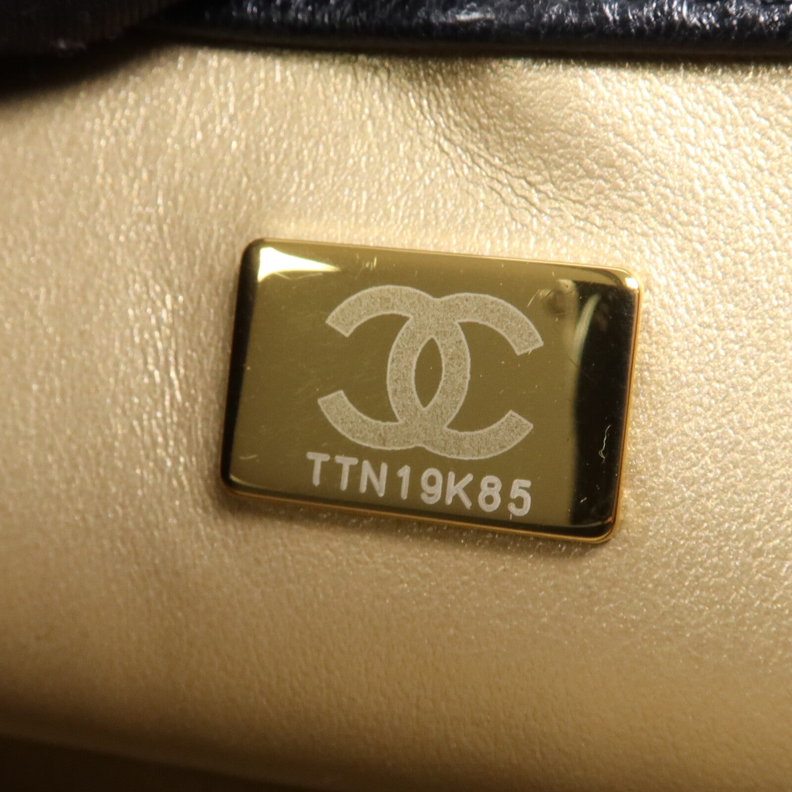CHANEL 羊皮皮革Chain Shoulder Bag金扣鏈帶肩背袋