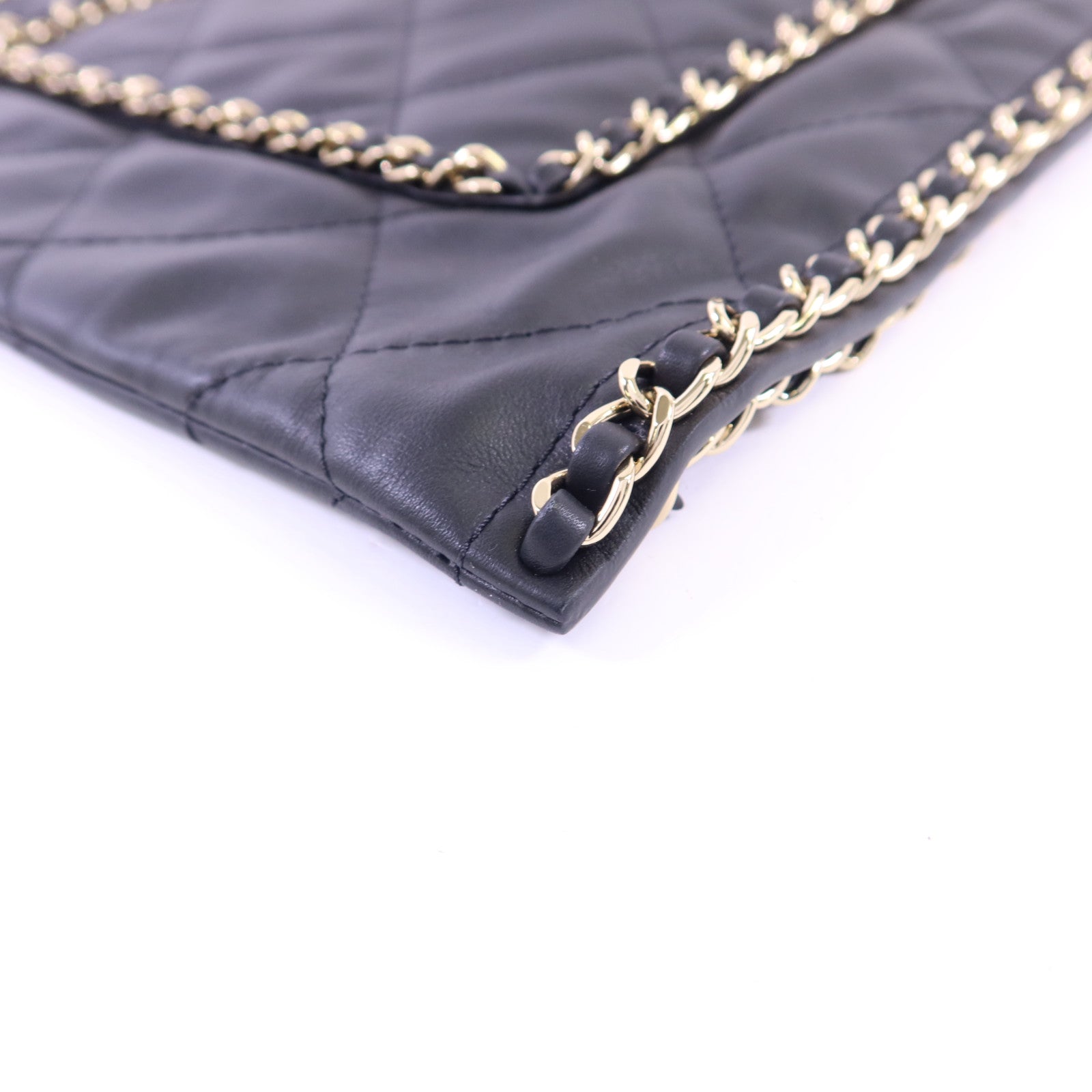 CHANEL 【激減優惠】牛皮皮革Matelasse Chain Shoulder金扣肩背袋
