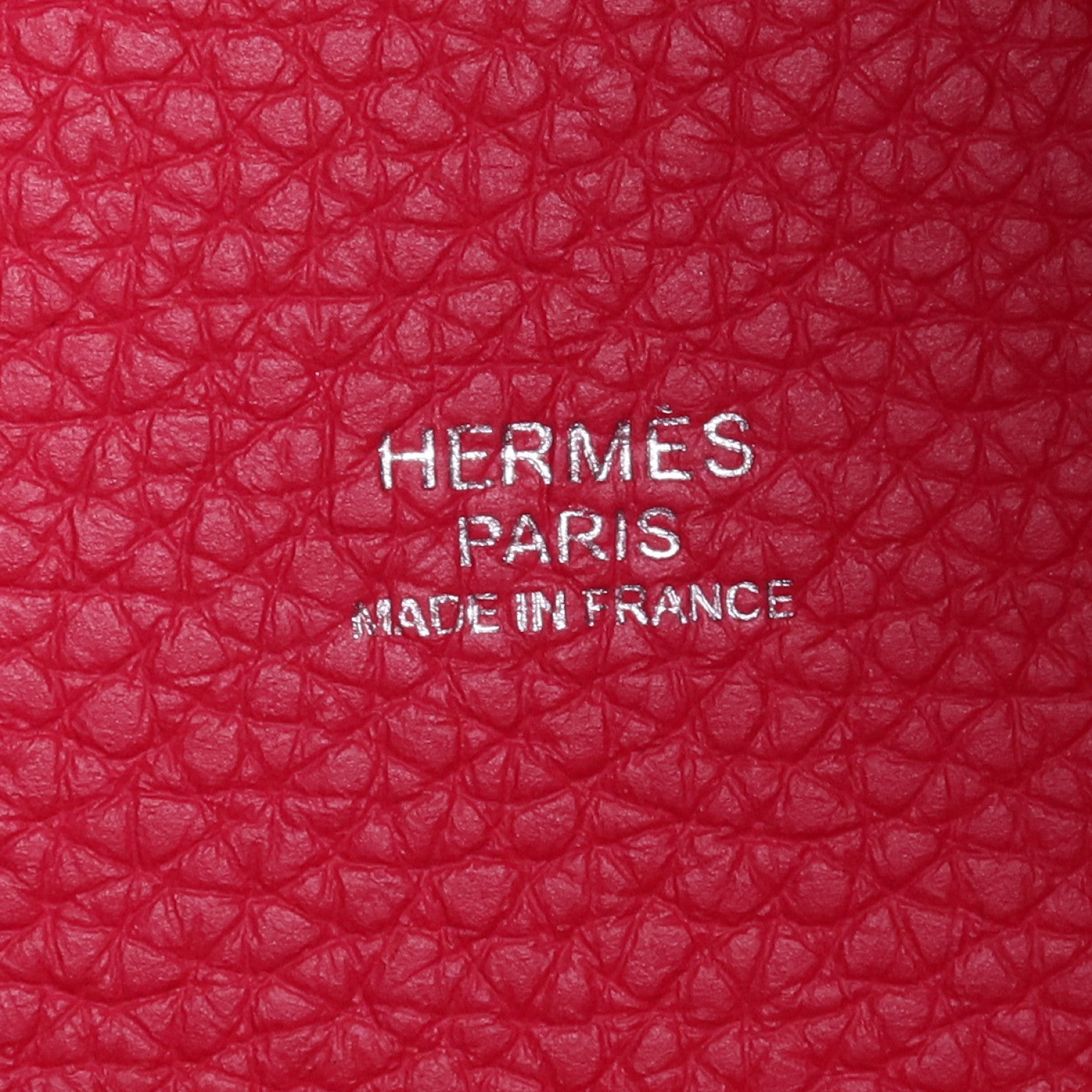 HERMES Clemence皮革Picotin MM銀扣手挽袋Rose Mexico