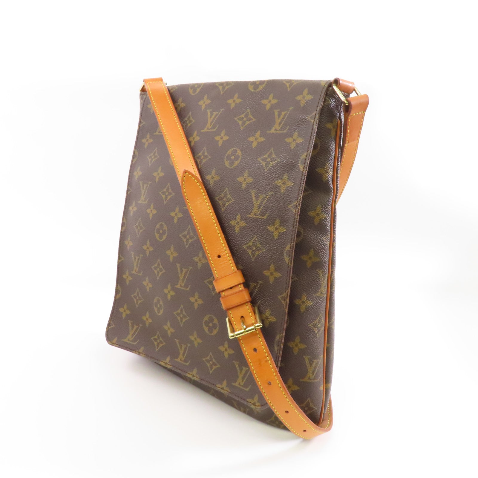 LOUIS VUITTON (PRICE DOWN) LV GHW Musette Salsa Shoulder Bag M51387 Monogram Brown