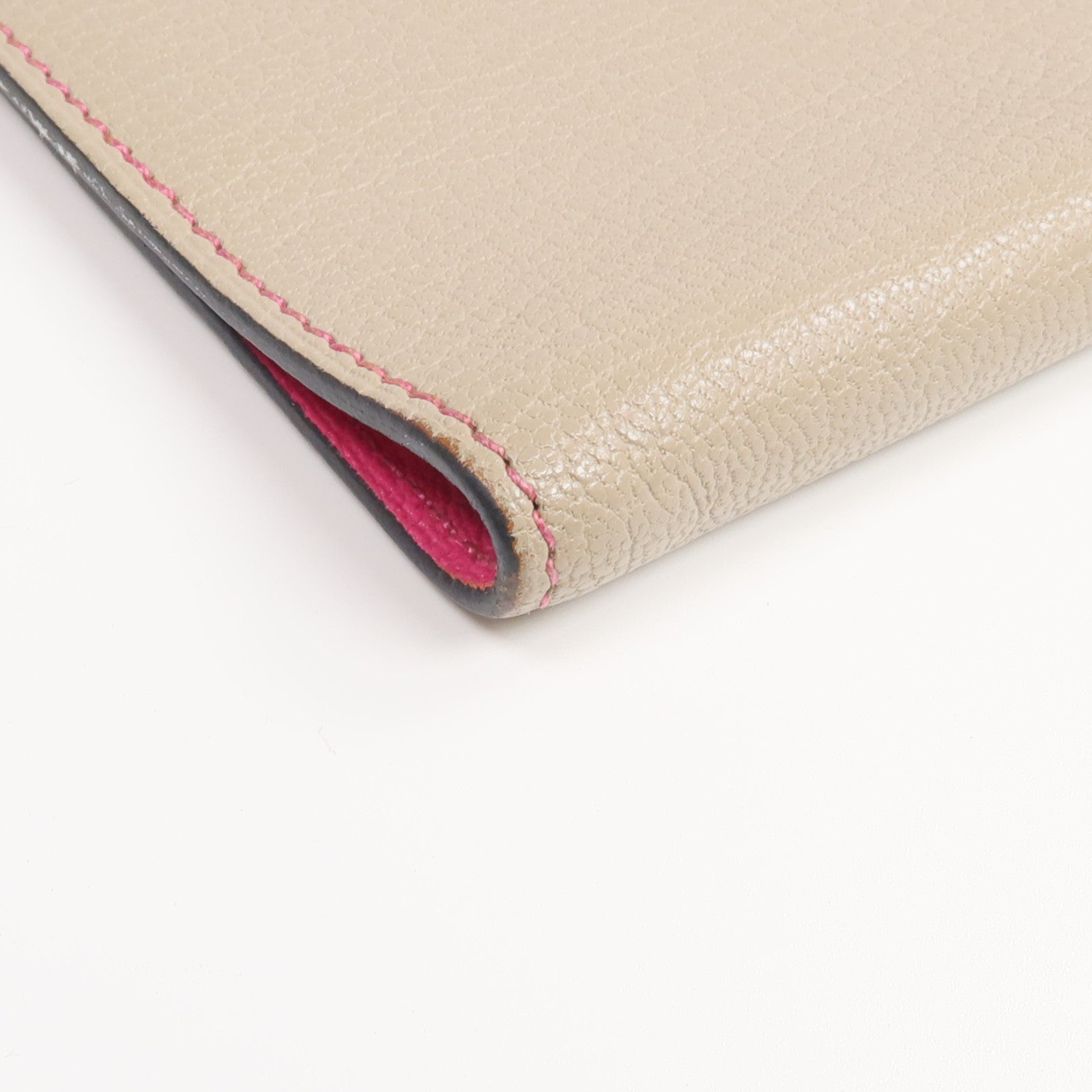 HERMES Chevre皮革Agenda Cover銀扣記事本封套Gris Asphalt
